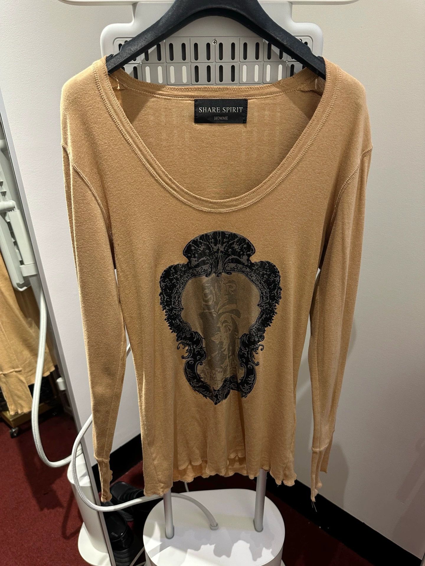 Share Spirit Homme Share spirit Khaki Pattern Long Sleeve Stretchy Men Size US M / EU 48-50 / 2 - 2 Thumbnail