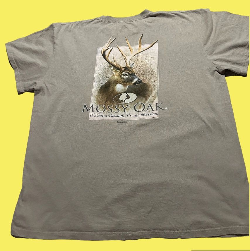 image of Mossy Oaks Mossy Oak Graphic Deer Print Tee, Men's (Size XL)