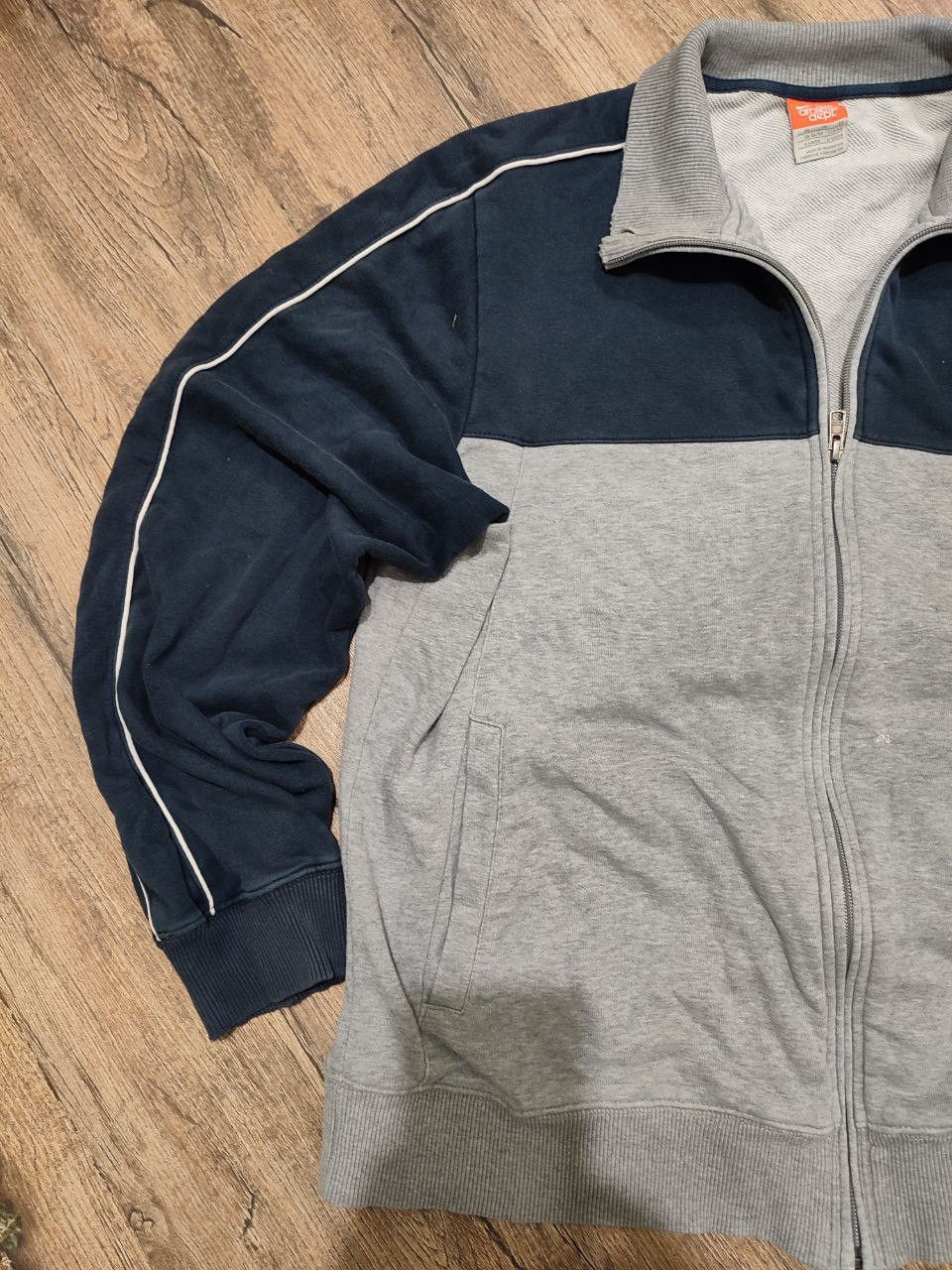 Nike Vintage Y2K Nike Faded Gray Navy Full-Zip Hoodie XL size Size US XL / EU 56 / 4 - 3 Thumbnail