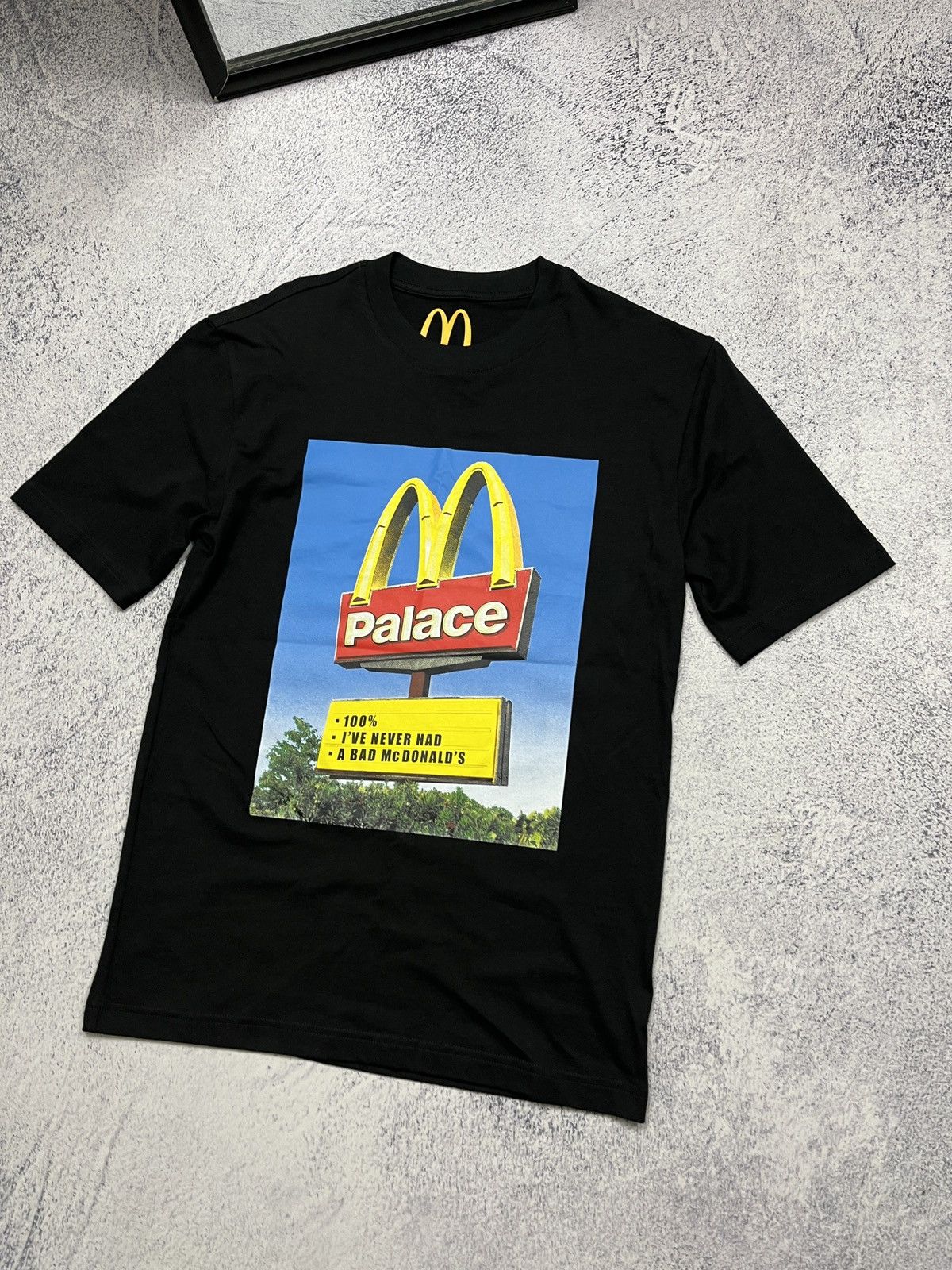 Palace Palace x McDonald’s Sign T-Shirt - Black Limited Graphic Tee Size US S / EU 44-46 / 1 - 3 Thumbnail