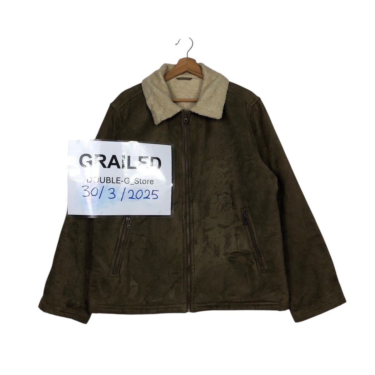 Japanese Brand 📌Vintage Leather Jacket Uniqlo Sherpa Blanket Issey Miyake Size US L / EU 52-54 / 3 - 1 Thumbnail
