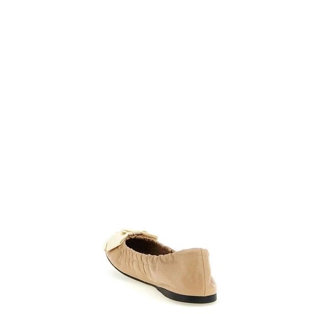 Prada PRADA $980 Sand Beige With Bow Ballerinas New & Authentic (W Size US 8 / IT 38 - 3 Thumbnail
