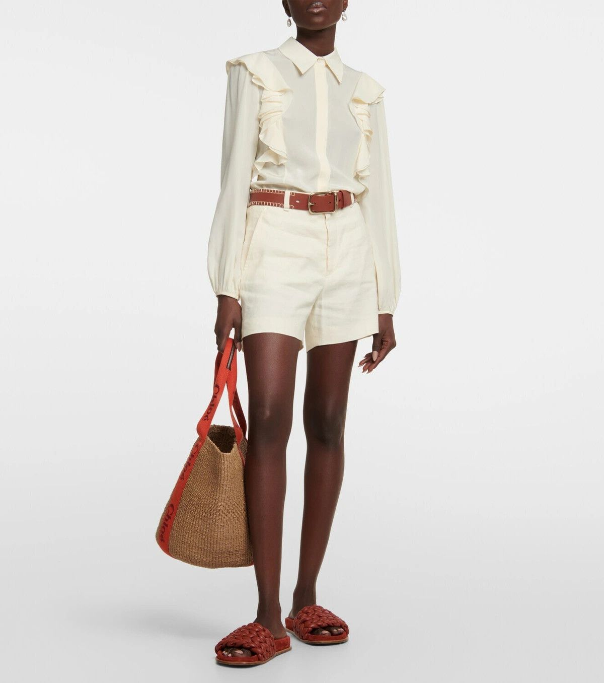 Chloe o1loc1c10226 Size: OS / Woody Basket Bag in Tawny Orange Size ONE SIZE - 5 Thumbnail