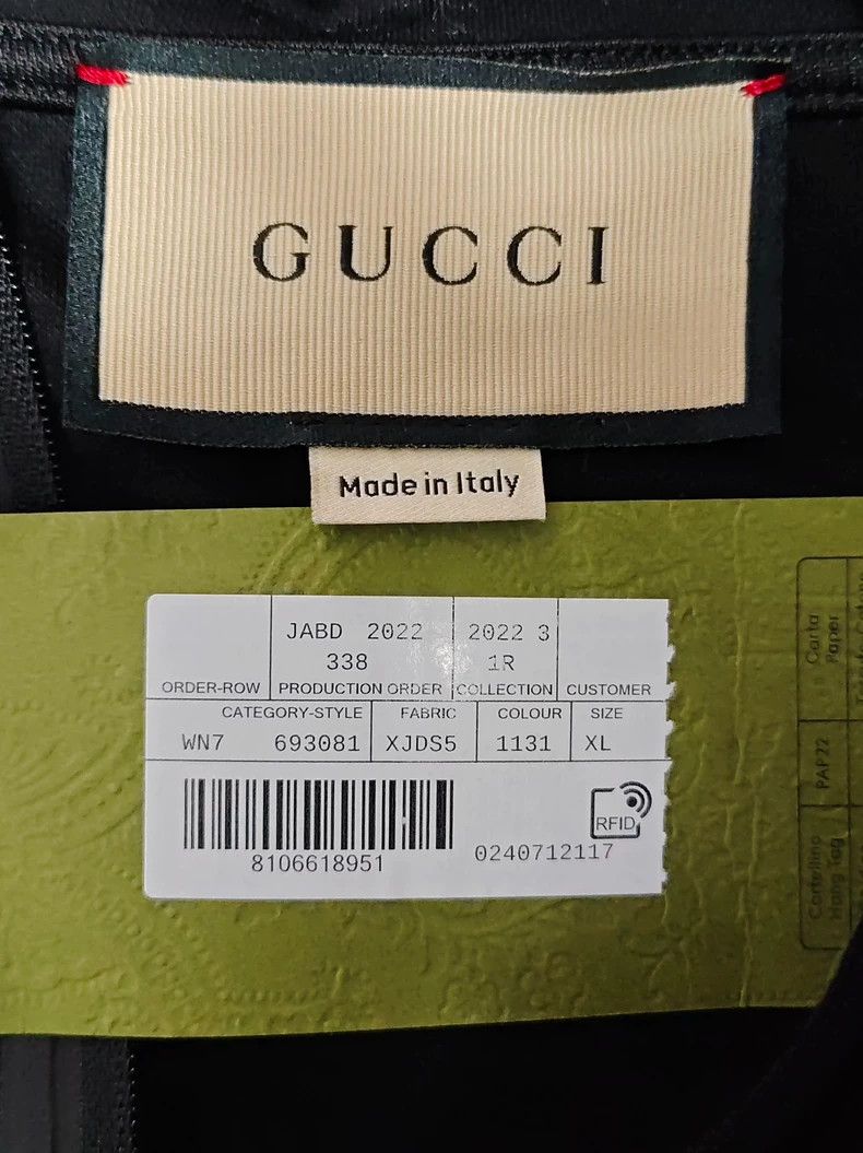 Gucci GUCCIFW22 Logo Print Zip Hem Jacket 2503-Nextarrow Size US XL / EU 56 / 4 - 4 Thumbnail