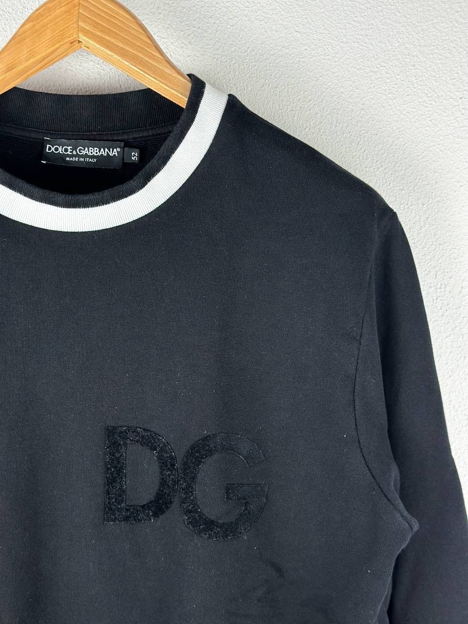Dolce & Gabbana Dolce Gabbana Black Sweatshirt, Size 52/L Size US L / EU 52-54 / 3 - 2 Thumbnail