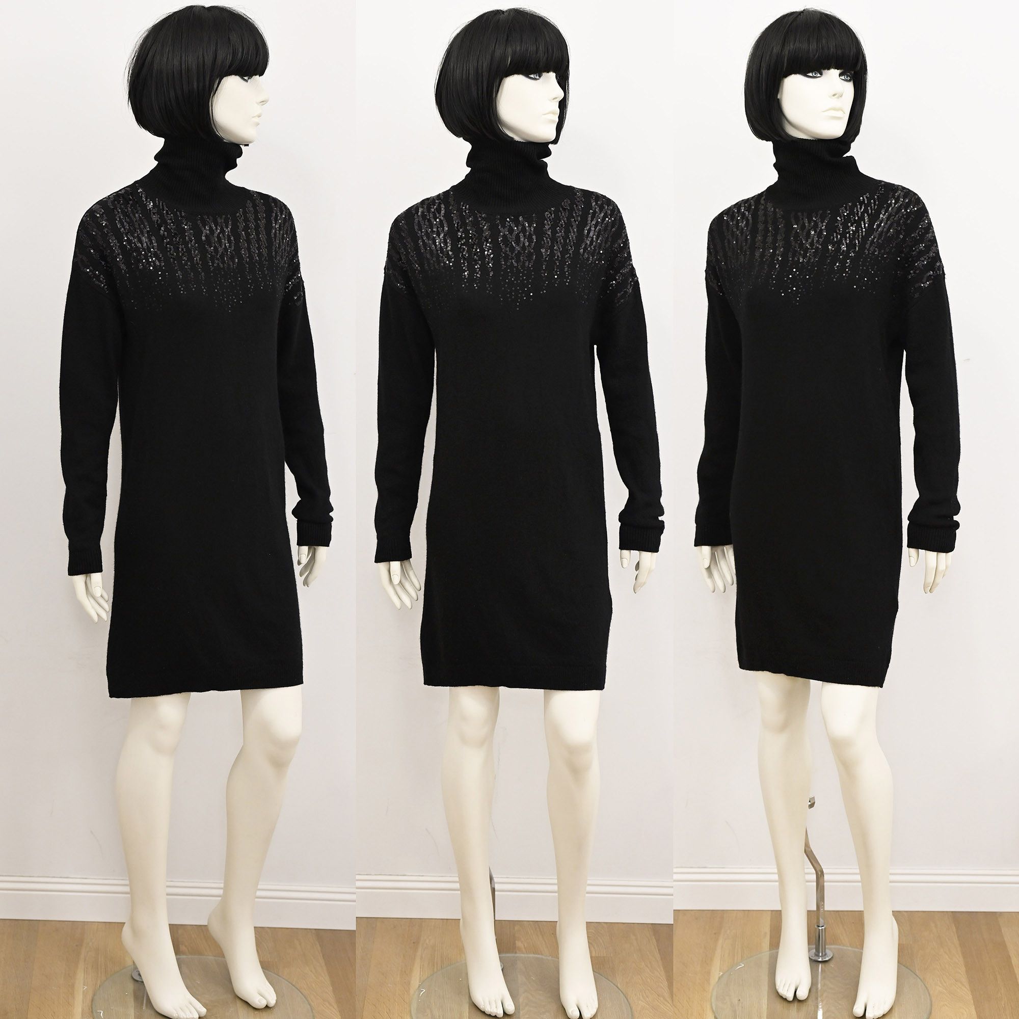 Liu Jo Liu Jo soft knitted dress with cashmere black XS Size XS / US 0-2 / IT 36-38 - 5 Thumbnail