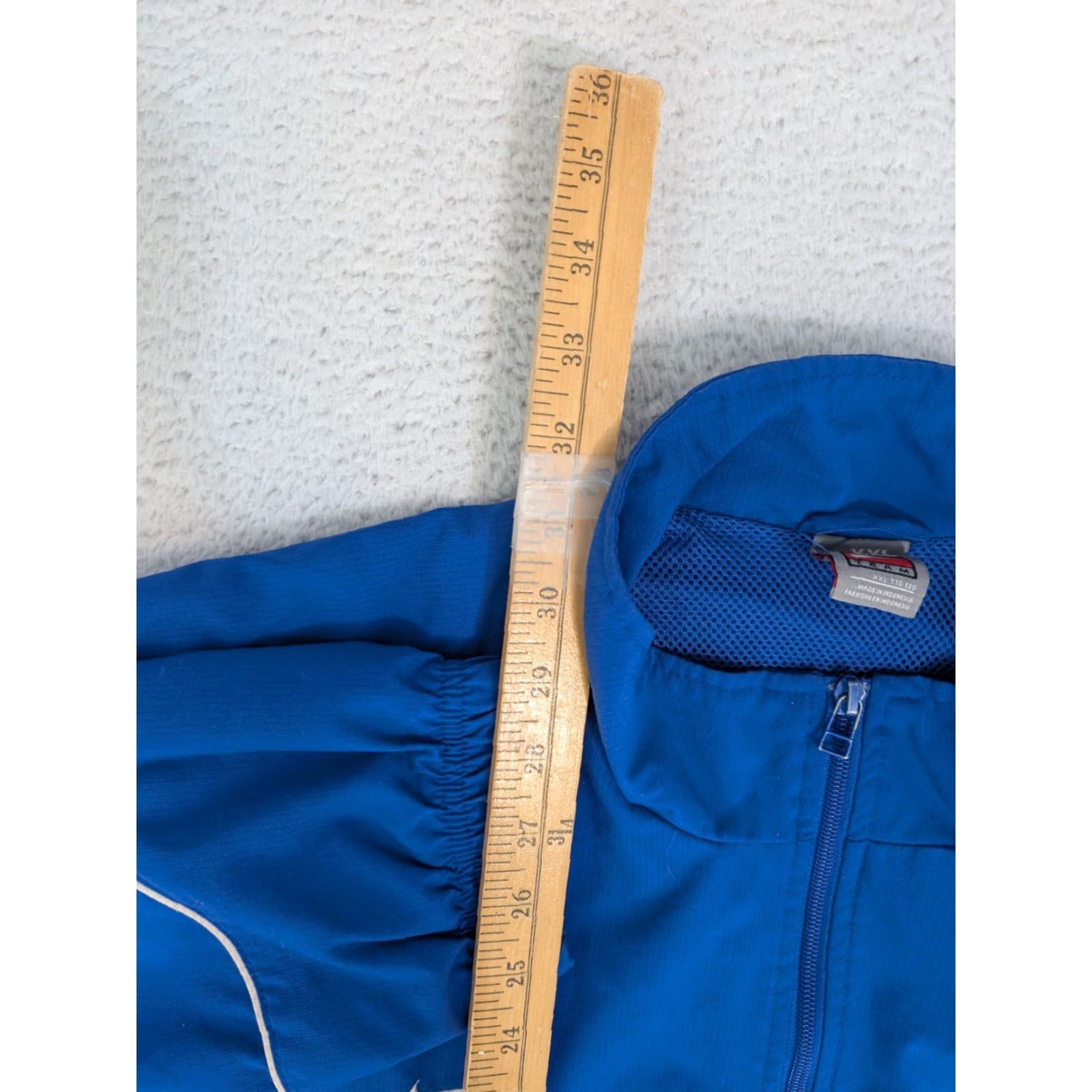 Nike Nike Team Jacket XXL Blue Full Zip Swoosh Track Jacket Size US XXL / EU 58 / 5 - 3 Thumbnail
