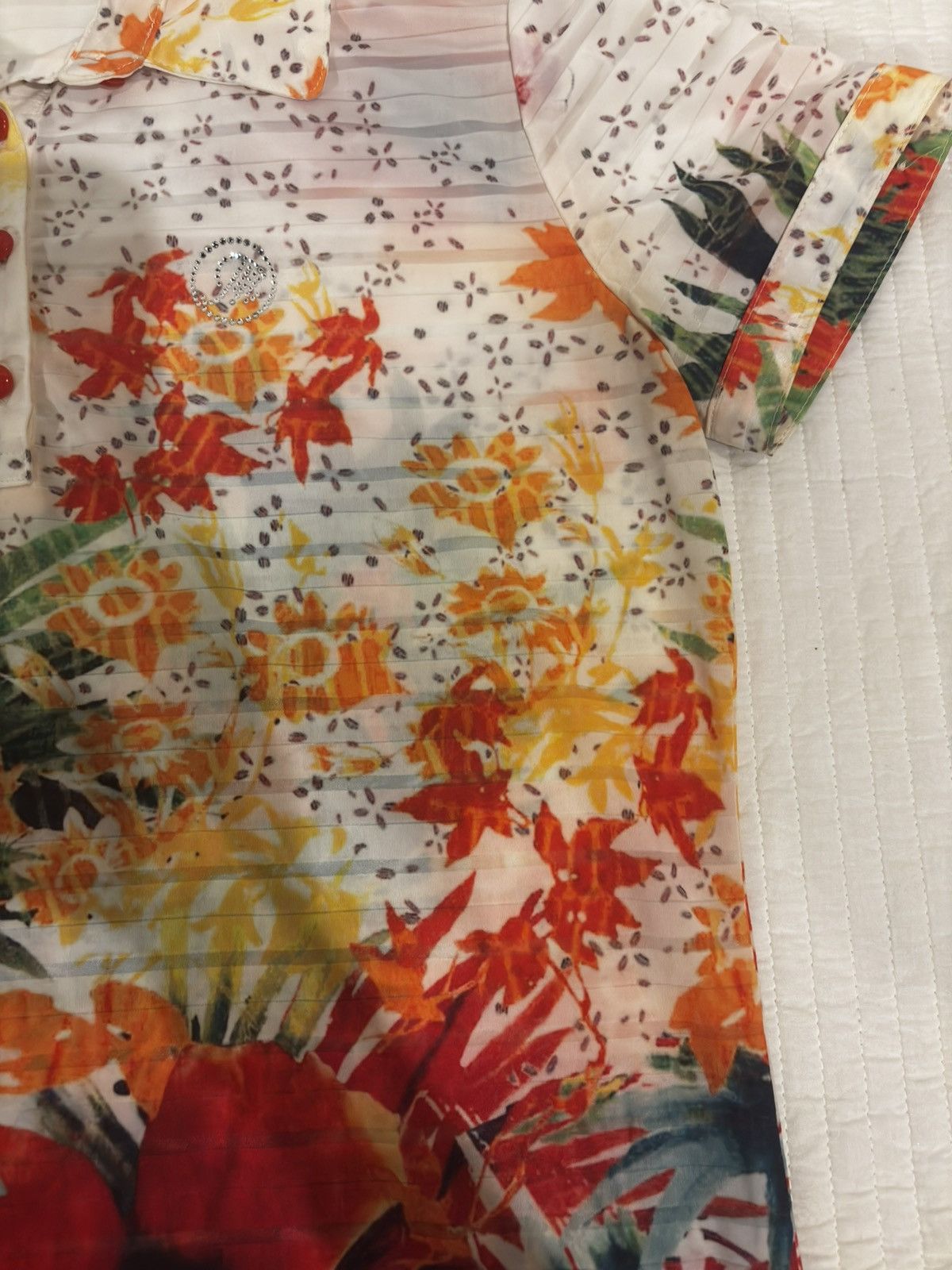 Other Floral short sleeve shirt.wt233 Size XS / US 0-2 / IT 36-38 - 6 Thumbnail