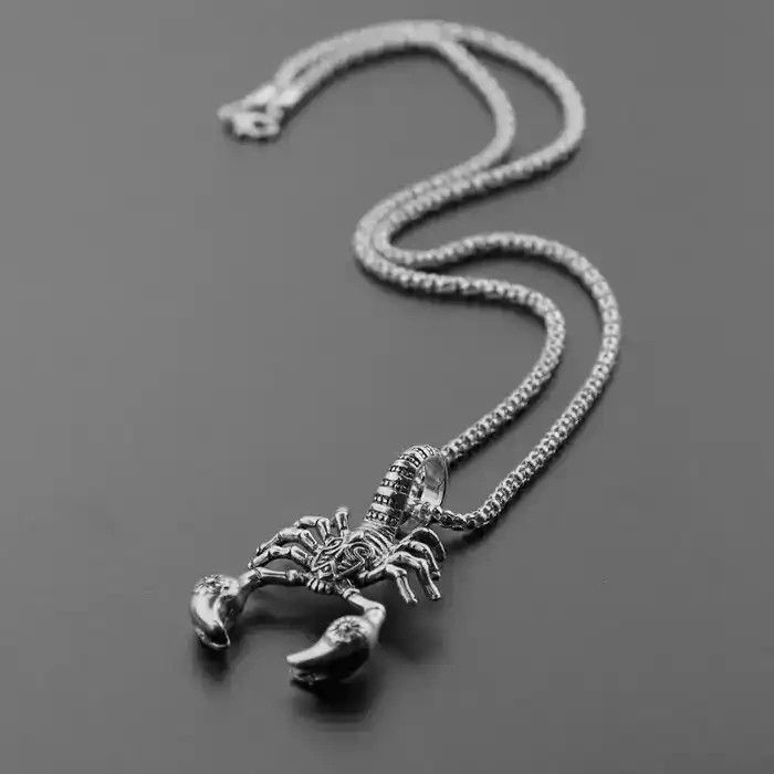 Silver Scorpion Pendant Necklace | Grailed