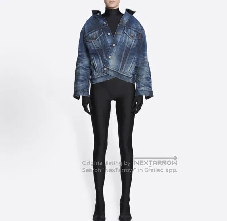 Balenciaga Balenciaga Distressed denim jacket Size XXS / US 00 / IT 34 - 2 Thumbnail