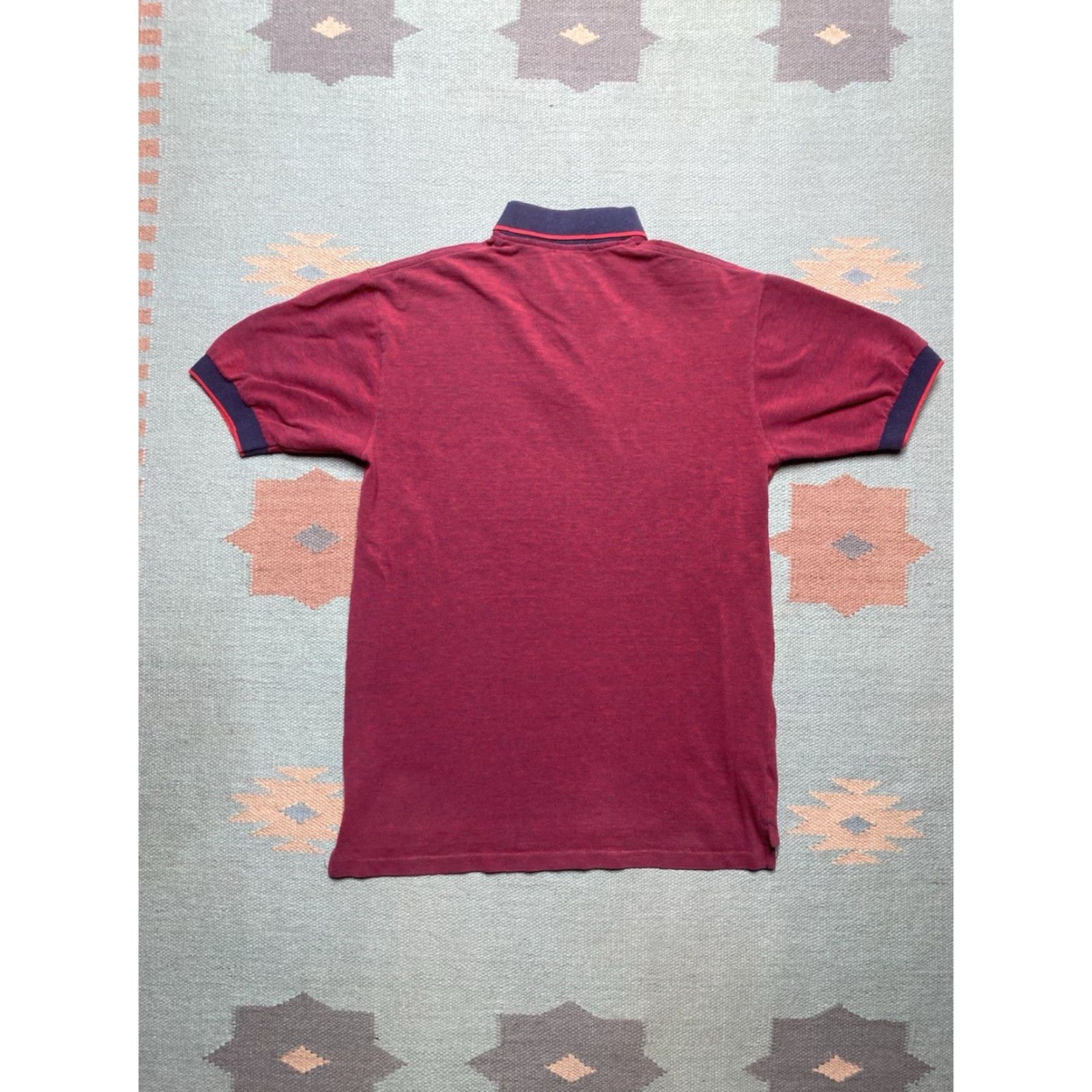 SAS VINTAGE ASAP Polo Shirt Short Sleeve Red Blue 2 Tone USA Made Small Men Polo 80s Shirt Proudly US Made 80s Theme Mens Size US S / EU 44-46 / 1 - 5 Thumbnail