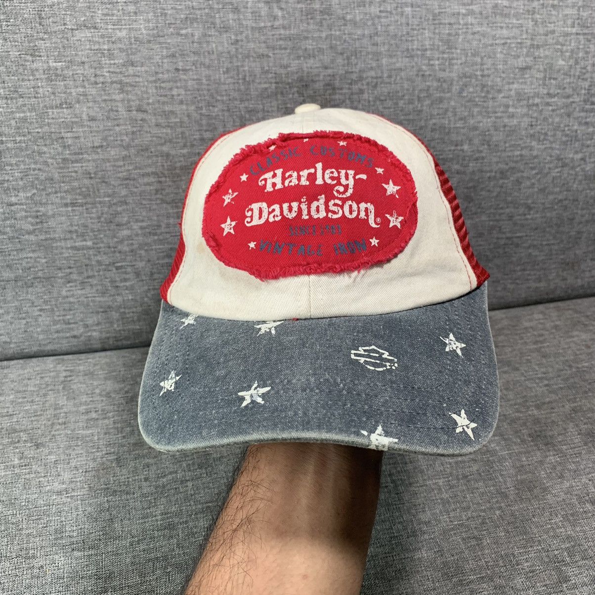 Harley Davidson × If Six Was Nine × Le Grande Bleu (L.G.B.) 2000s Trucker Hat Harley Davidson 🙌🏼 Size ONE SIZE - 2 Thumbnail