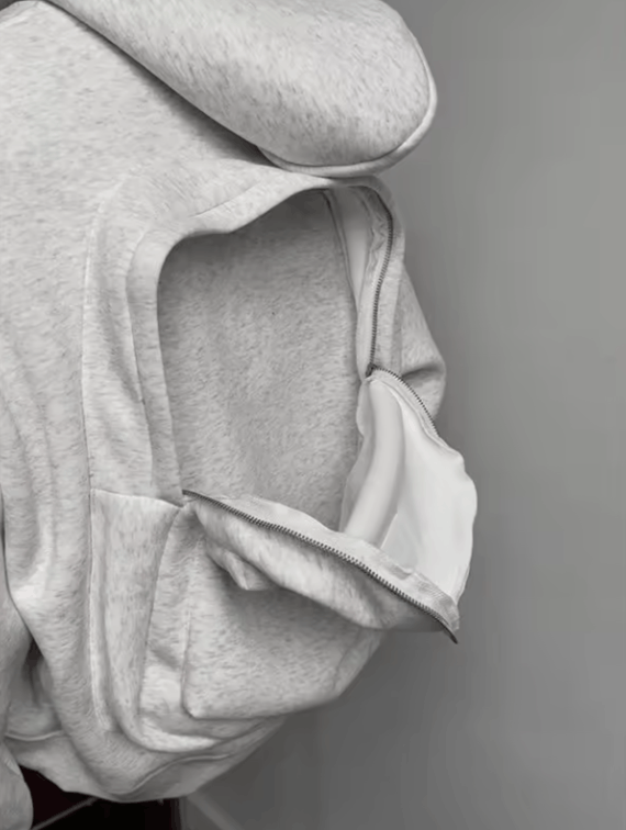 Japanese Brand 17 Korean street Schoolbag Design Oversized Zipper Hoodie Size US L / EU 52-54 / 3 - 7 Thumbnail