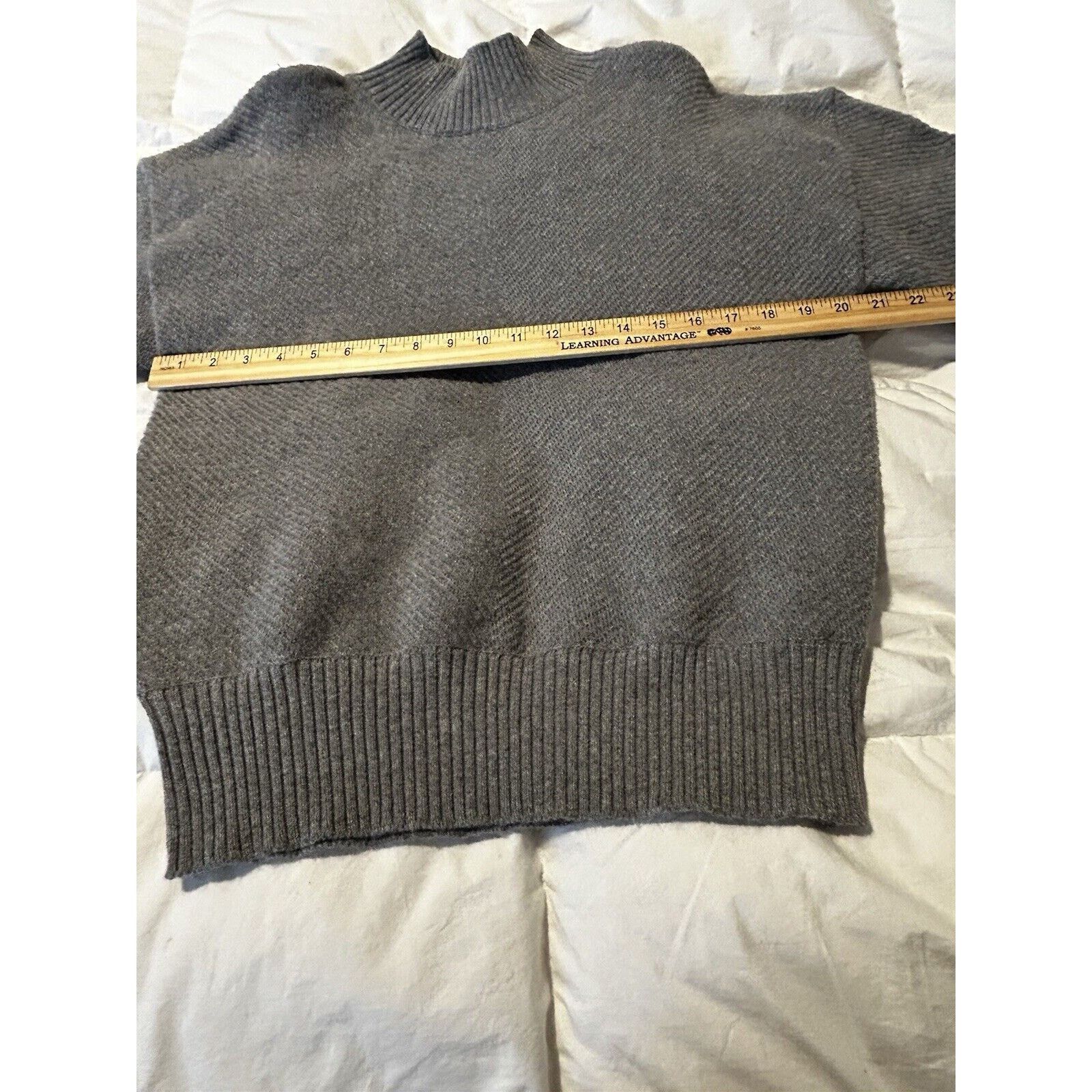 Magaschoni Magaschoni Wool Blend Mock Turtleneck Size Medium Gray Size M / US 6-8 / IT 42-44 - 5 Thumbnail