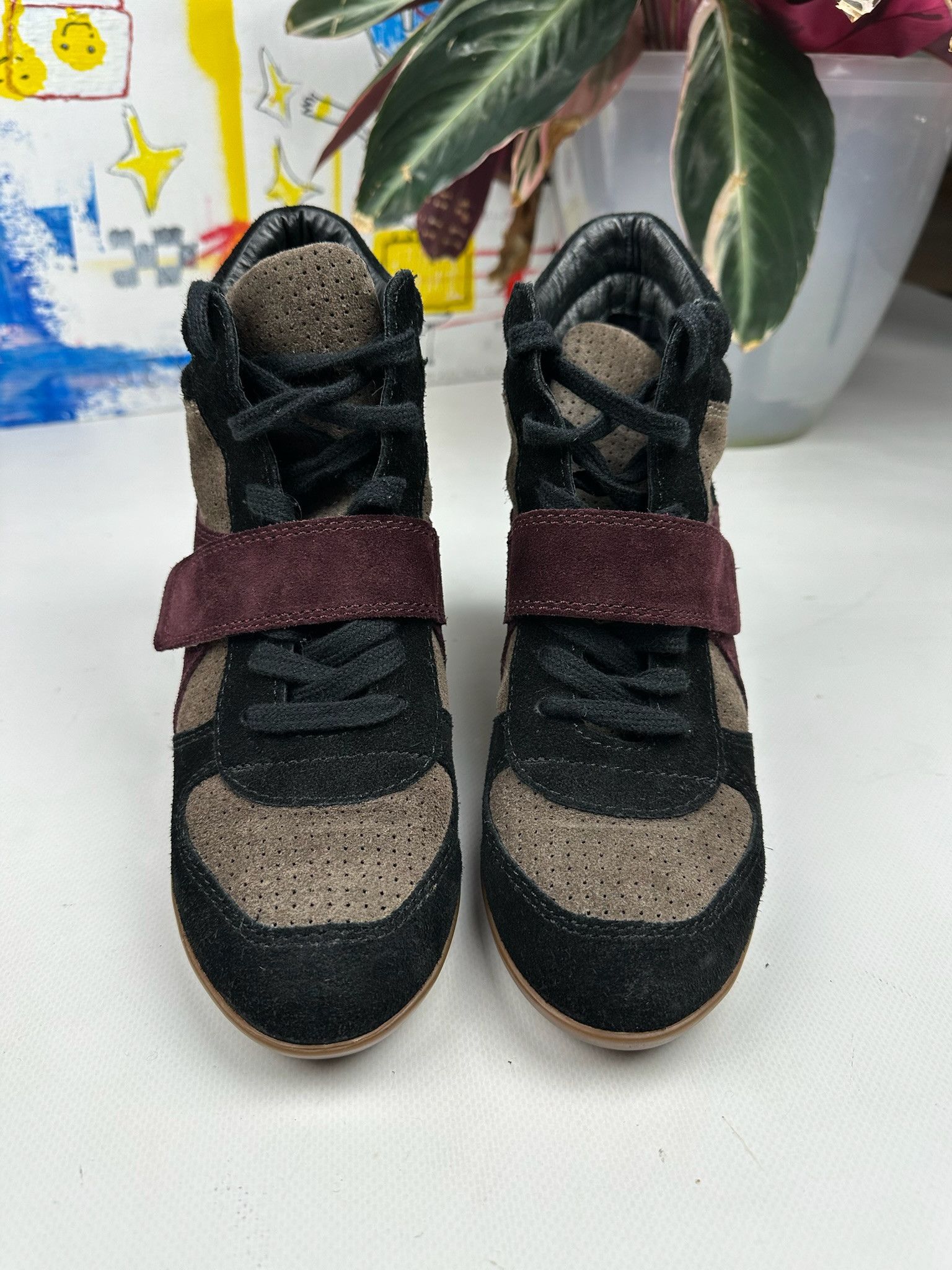 Japanese Brand Isabel Marant style Bekett Wedge Sneakers Shoes Opium Size US 8 / IT 38 - 6 Thumbnail