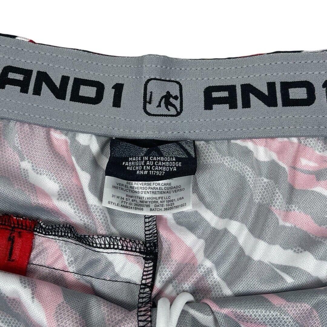 Designer AND 1 Red Camo Basketball Shorts XXXL 8” Inseem Size US 44 / EU 60 - 2 Thumbnail
