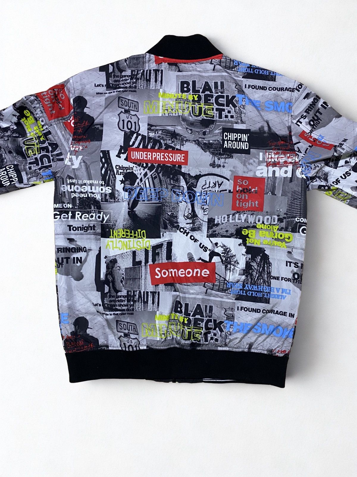Other Reversible Graphic Bomber Jacket Streetwear Full Print Size US M / EU 48-50 / 2 - 2 Thumbnail