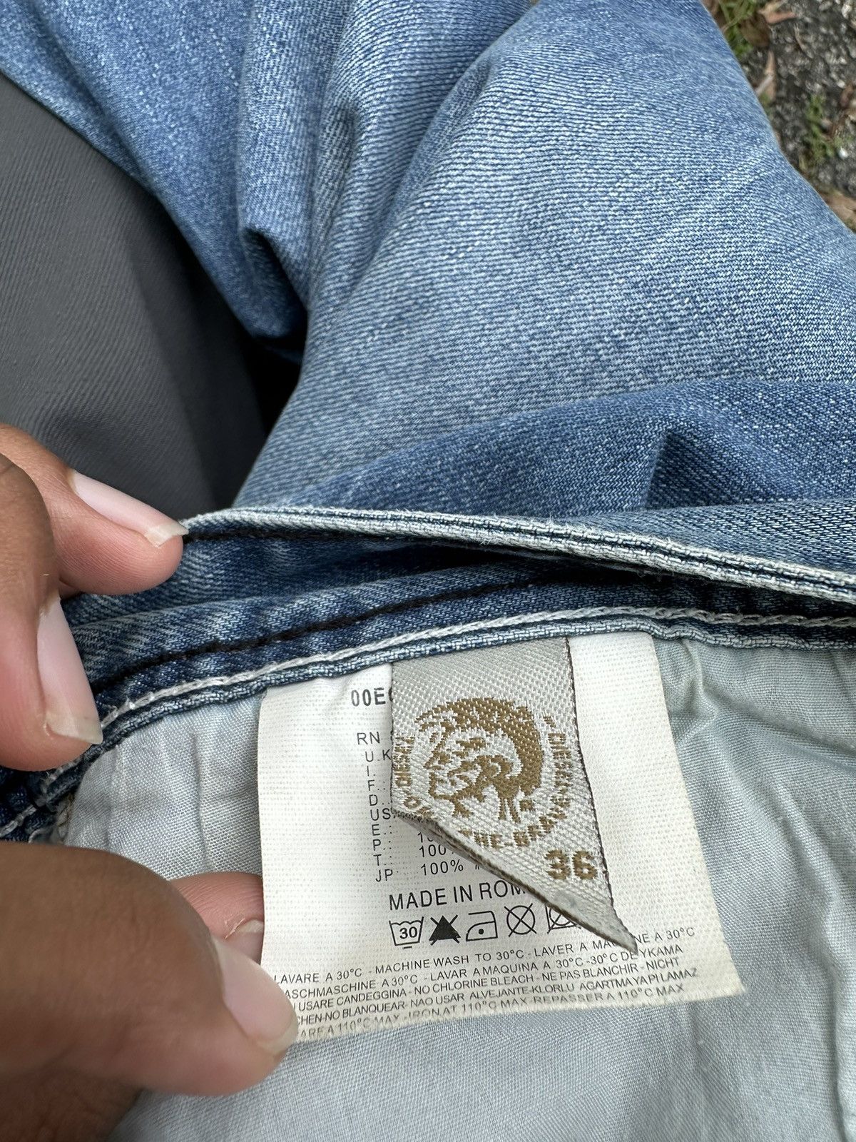 Adidas × Diesel **rare**DIESEL X ADIDAS 3 Striped Lined Denim Size US 36 / EU 52 - 12 Thumbnail