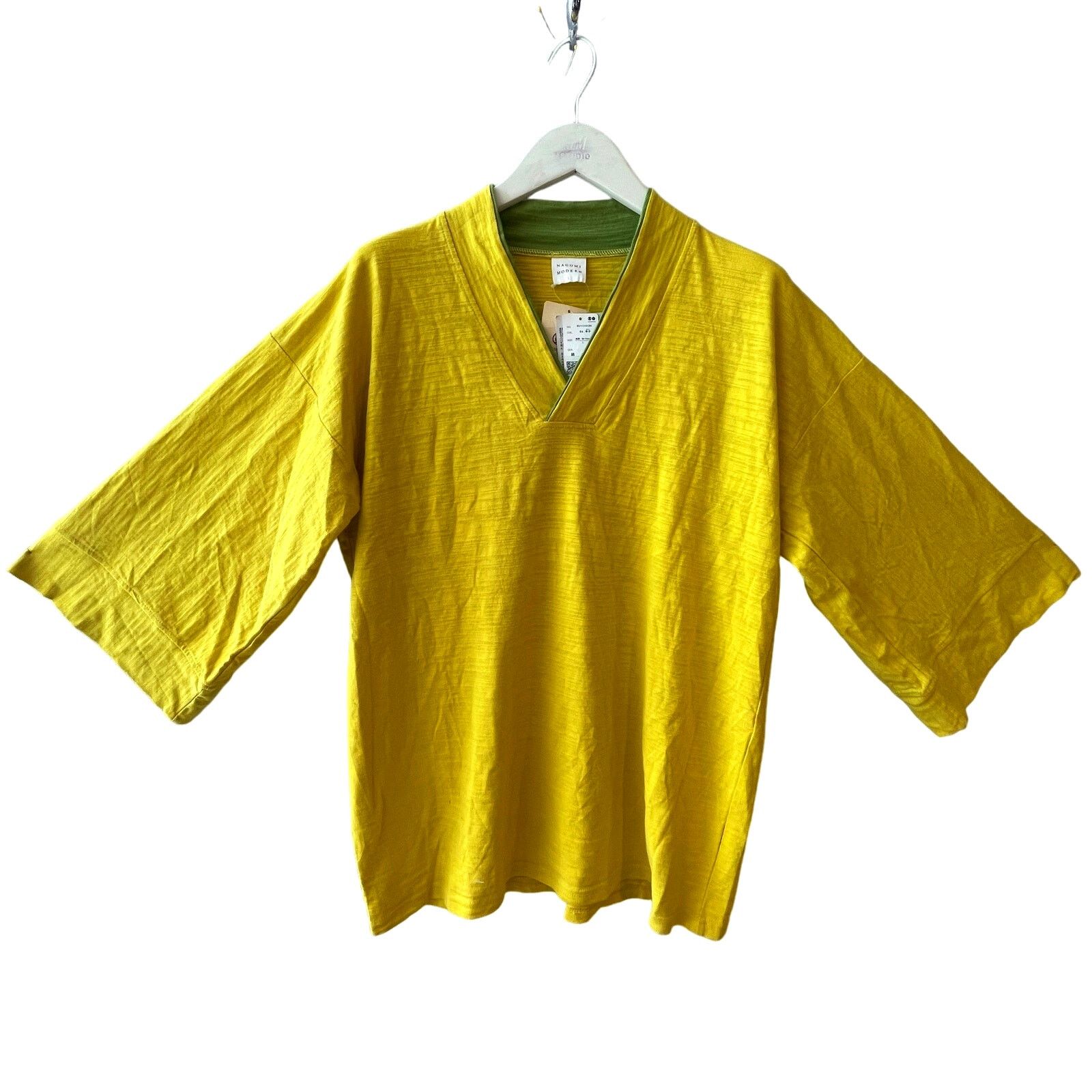 Japanese Brand Buden Shouten Nagomi Modern Kimono Collar Tee Shirt Size L Size L / US 10 / IT 46 - 1 Thumbnail