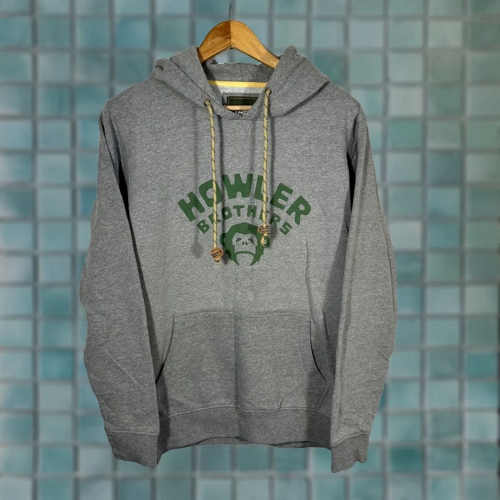 Howler Brothers Howler Brothers Hoodie Mens Gray Pullover Graphic Print Monkey Logo Zip Pocket Hooded Size US M / EU 48-50 / 2 - 1 Thumbnail