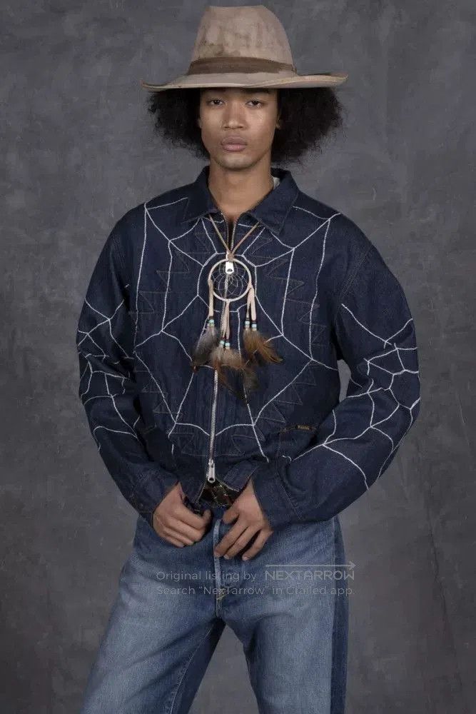 Kapital Kapital Spider Web Denim Jacket. Size US L / EU 52-54 / 3 - 9 Thumbnail