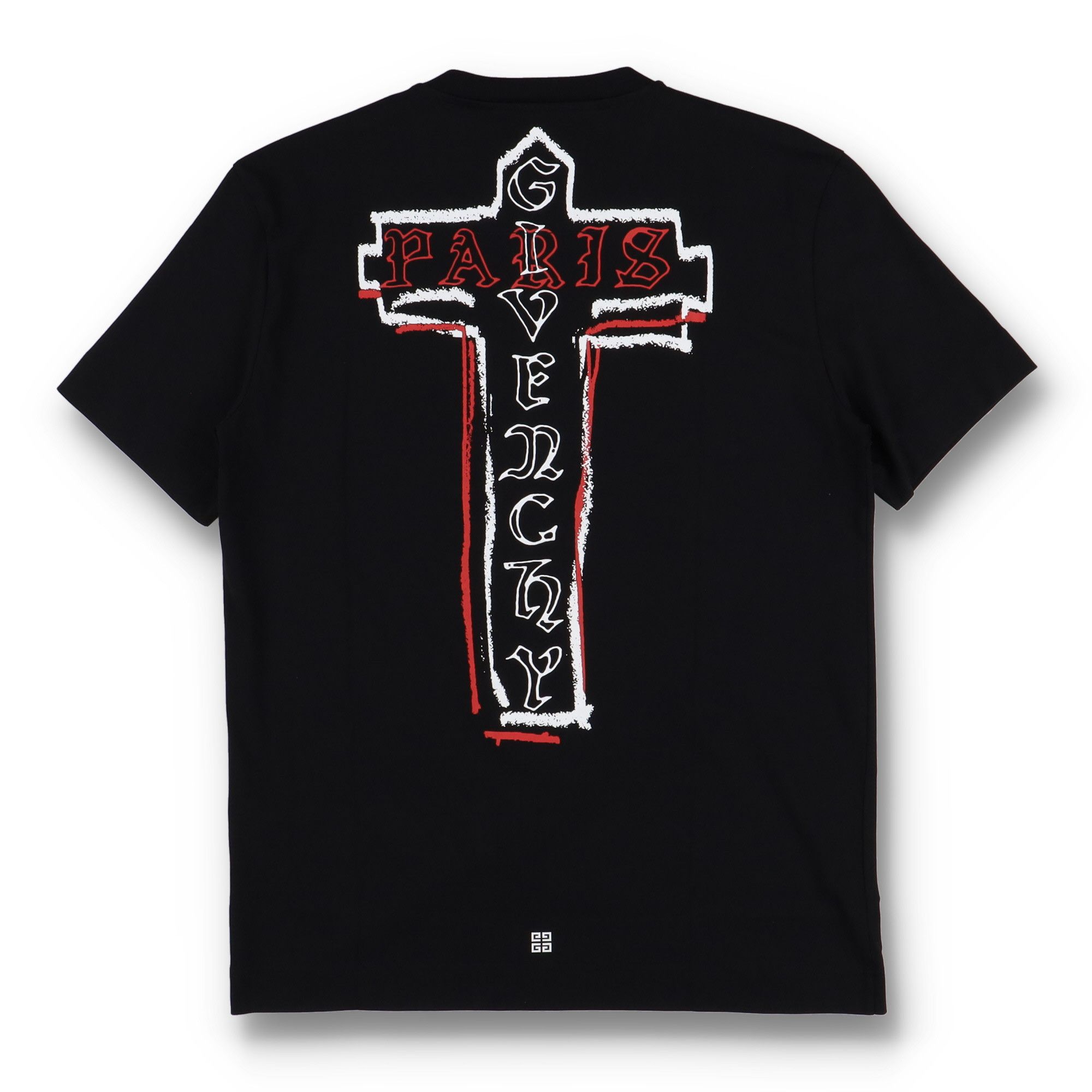 Givenchy Black Cross Logo T-Shirt Size US XL / EU 56 / 4 - 1 Thumbnail