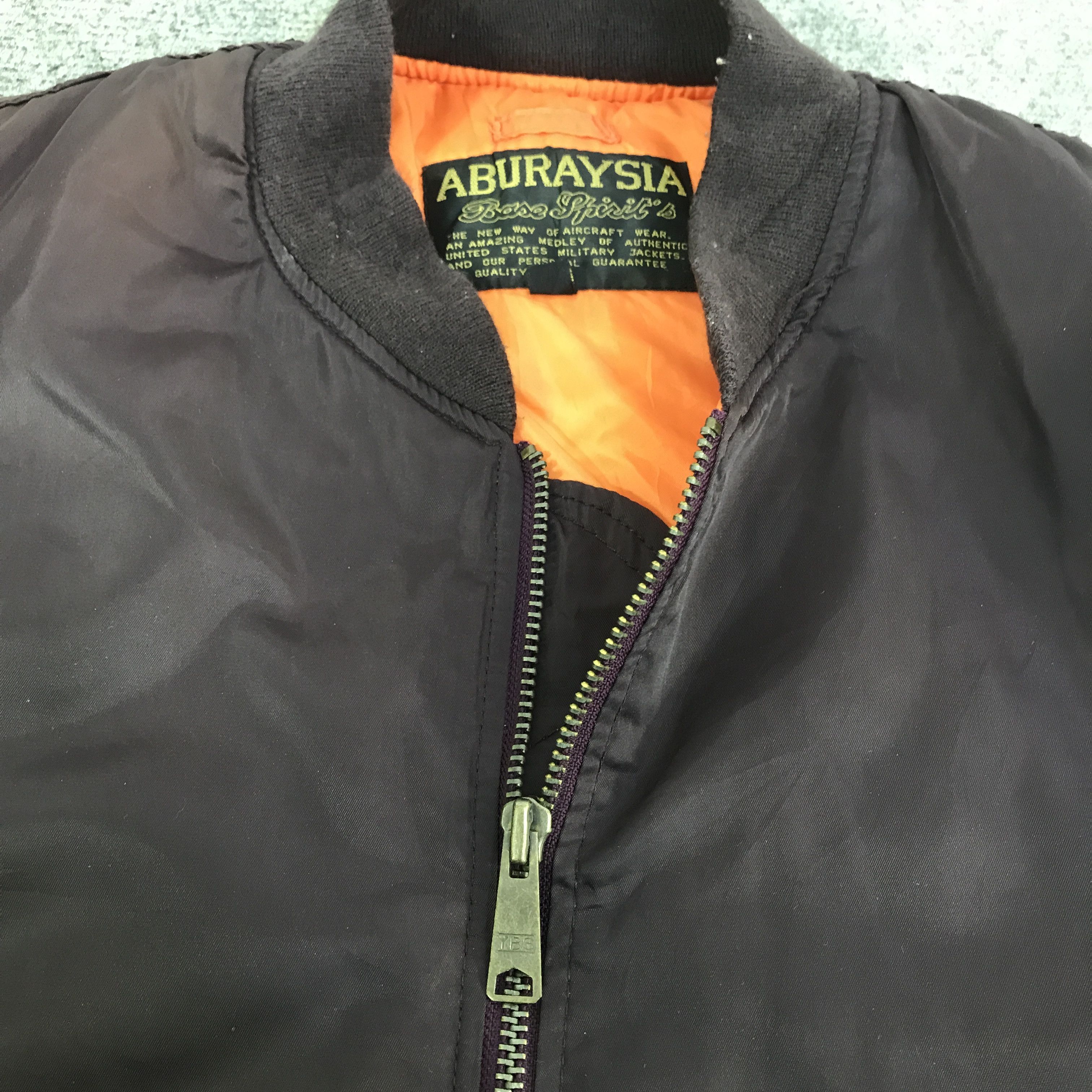 Japanese Brand ABURAYSIA DESIGN MA-1 BOMBERS JACKET K128B8 Size US L / EU 52-54 / 3 - 5 Thumbnail