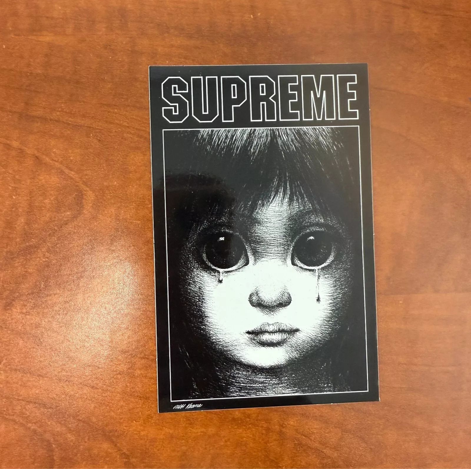 Supreme Supreme Margaret Kean eTeardrop Sticker - Black Size ONE SIZE - 1 Preview