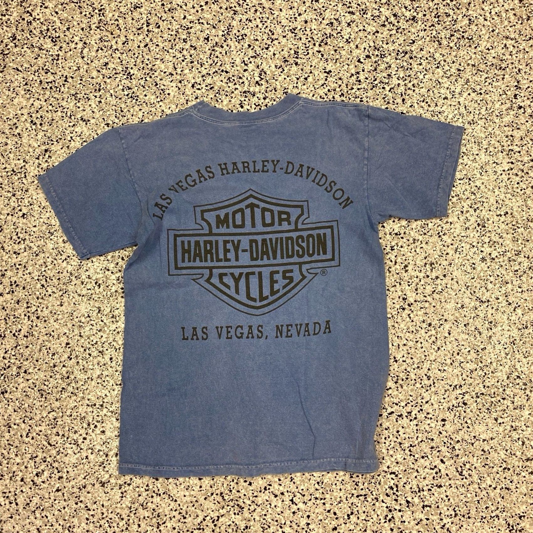 Harley Davidson VINTAGE Harley-Davidson T-Shirt Blue Men M Las Vegas Nevada Y2K Las Vegas Nevada Blue Size US M / EU 48-50 / 2 - 3 Thumbnail