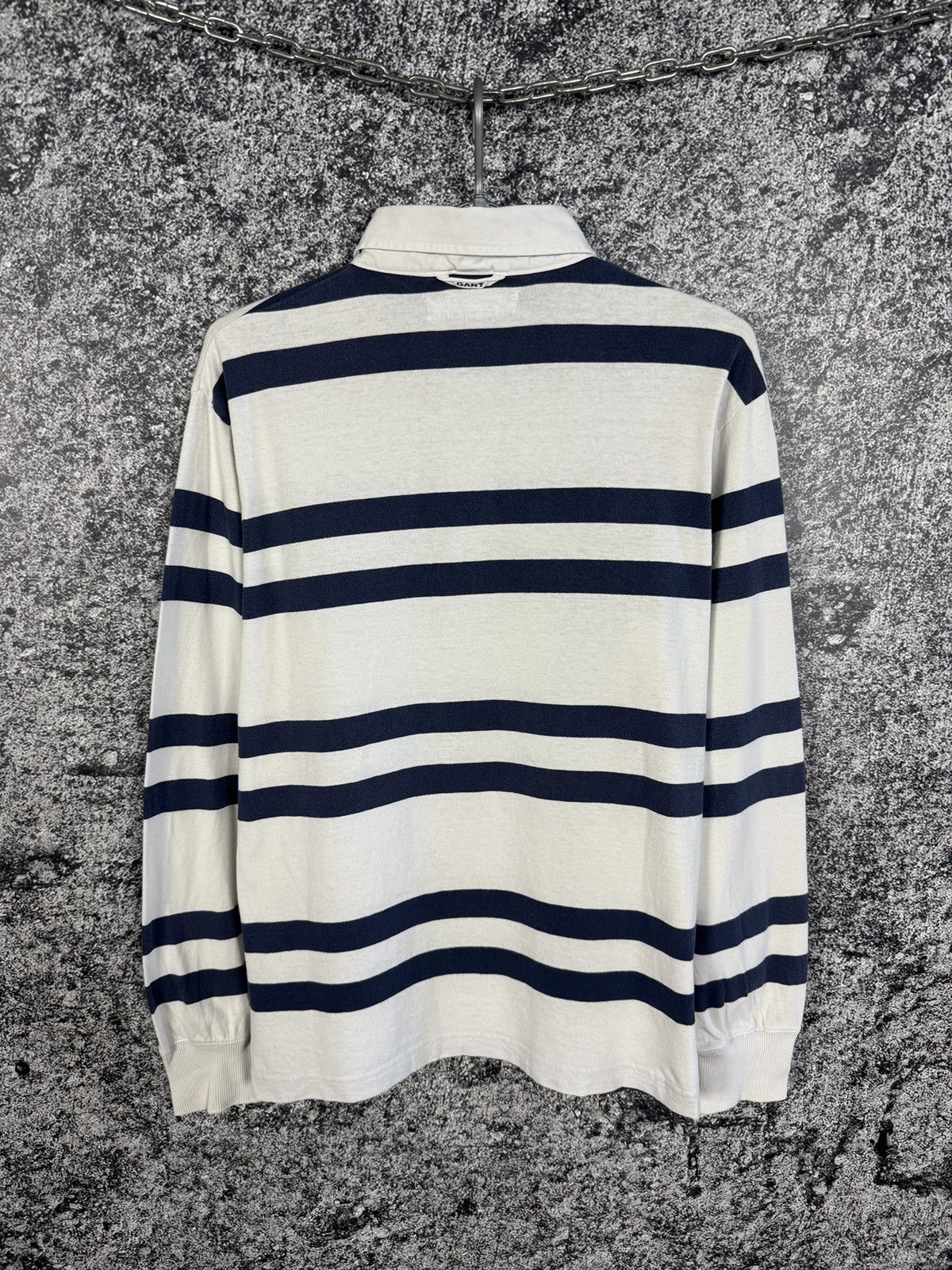 Gant Gant Vintage Rugby Shirt Striped Long Sleeve Polo Crest Logo Size US L / EU 52-54 / 3 - 12 Thumbnail