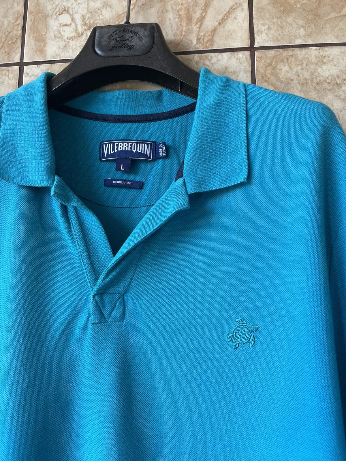Vilebrequin Vilebrequin Aqua Blue polo Size US L / EU 52-54 / 3 - 2 Thumbnail