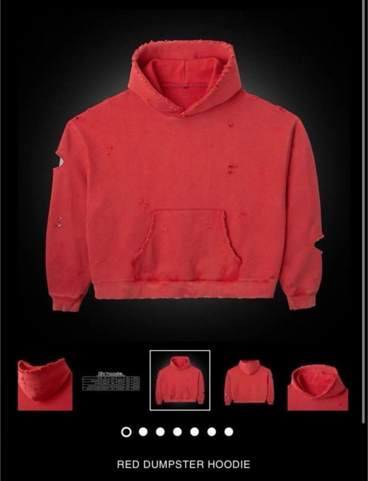 The GV Gallery The Gv Gallery Red Dumpster Hoodie Size US L / EU 52-54 / 3 - 1 Preview