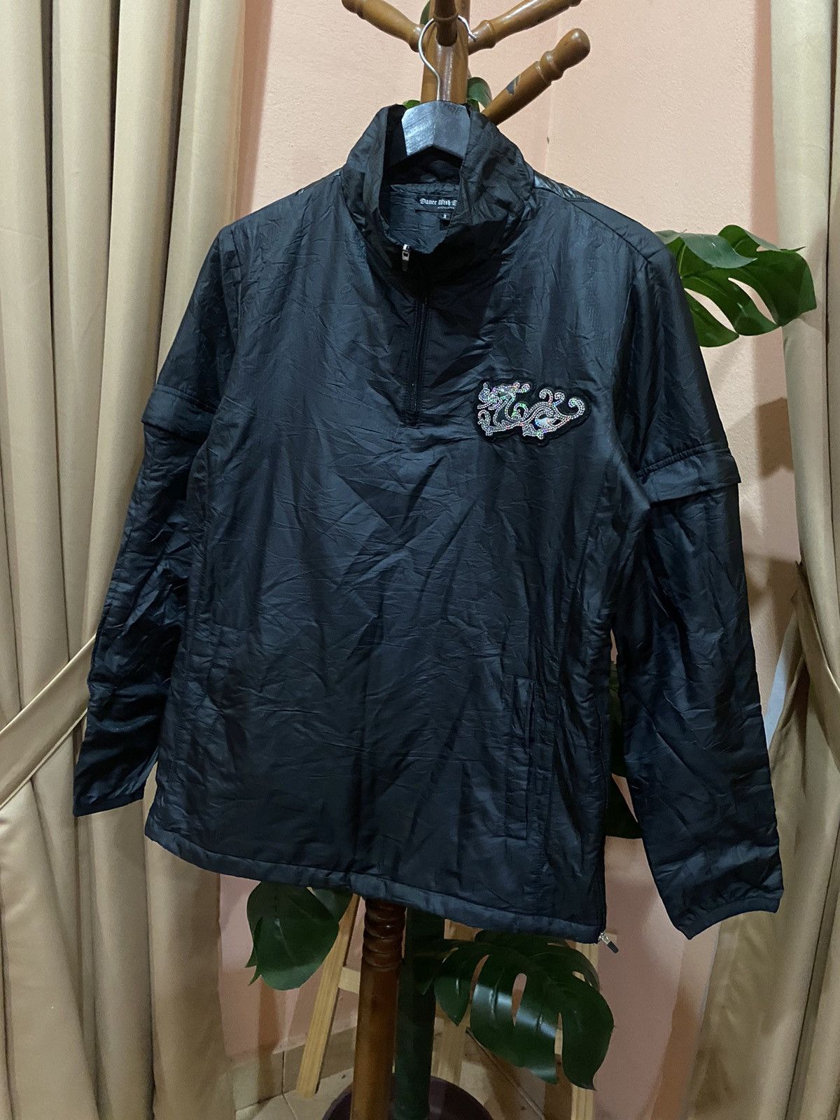 Japanese Brand VINTAGE DANCE WITH DRAGON HALF ZIPPER JACKET Size US S / EU 44-46 / 1 - 4 Thumbnail