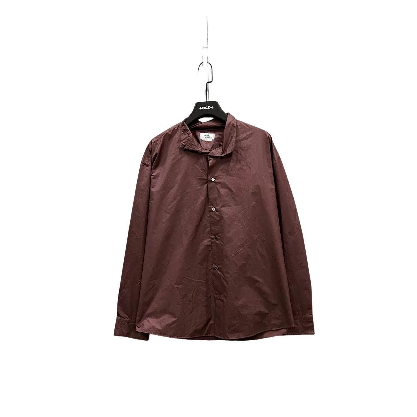 Hermes Hermes Solid Color Button Up Shirt 41 Size US L / EU 52-54 / 3 - 1 Thumbnail
