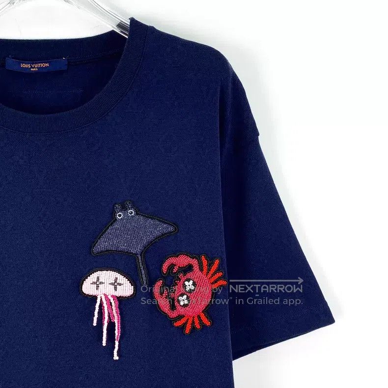Louis Vuitton Louis Vuitton Navy jellyfish crab nail bead design cotton Size US M / EU 48-50 / 2 - 3 Thumbnail