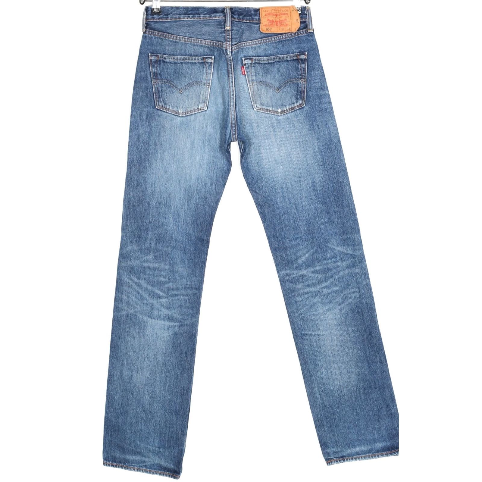 Levi's VINTAGE Levi’s 501 Jeans Men 30/34 Regular Straight Blue Denim 5-Pocket DZ7299 Mens Size US 30 / EU 46 - 3 Thumbnail
