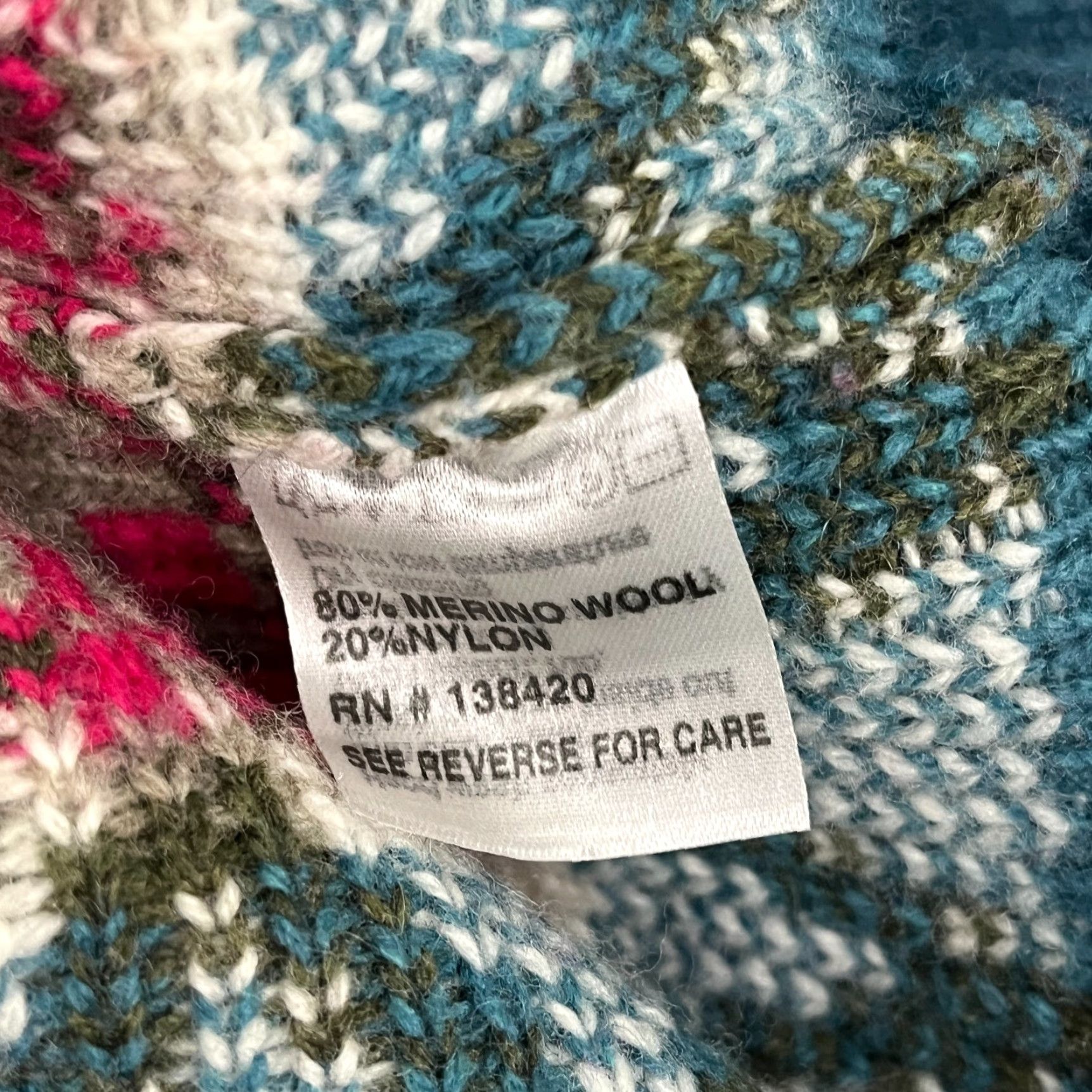 Vintage Carlisle Collection Sweater Womens Medium Merino Wool Nordic Motif Flared Preppy Size M / US 6-8 / IT 42-44 - 7 Thumbnail