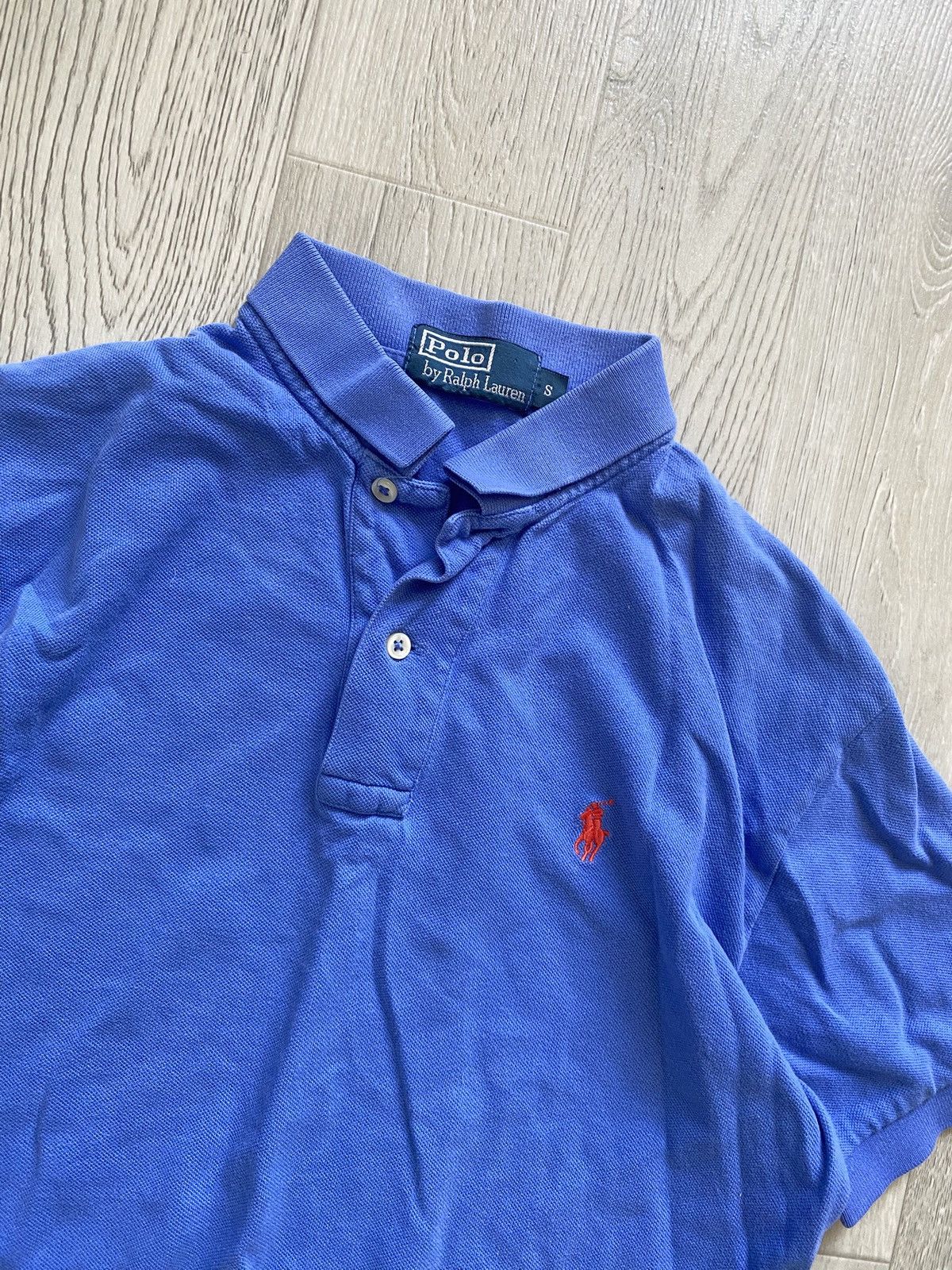 Polo Ralph Lauren Vintage Polo Ralph Lauren Blue Polo T-shirt Chief Keef S Size US S / EU 44-46 / 1 - 2 Thumbnail