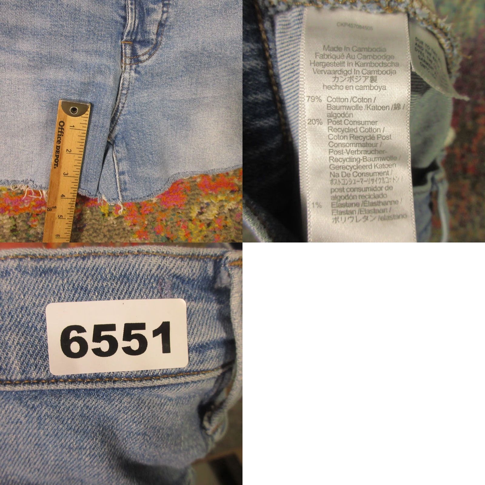Madewell Madewell Cut Off Shorts Womens 27 Raw Hem Distressed Stretch Denim 328x4 Size 27" / US 4 / IT 40 - 8 Thumbnail