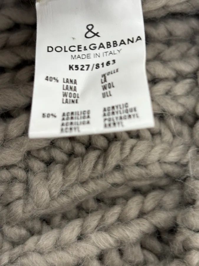 Dolce & Gabbana 1990s Dolce & Gabbana Grey Wool Alpaga Sweater Size US M / EU 48-50 / 2 - 8 Thumbnail