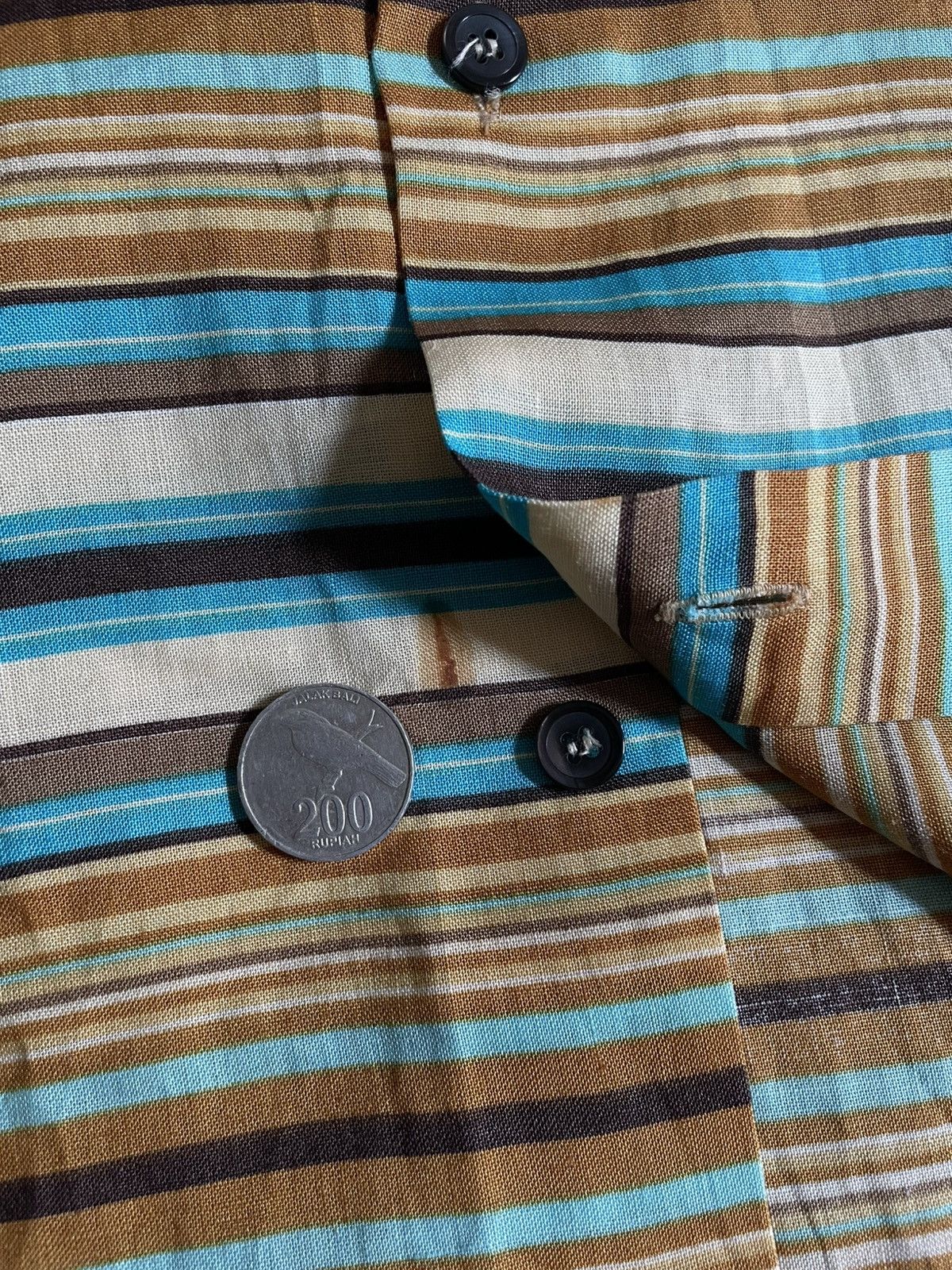 Emporio Armani Vintage emporio armani linen shirt Size US M / EU 48-50 / 2 - 8 Thumbnail