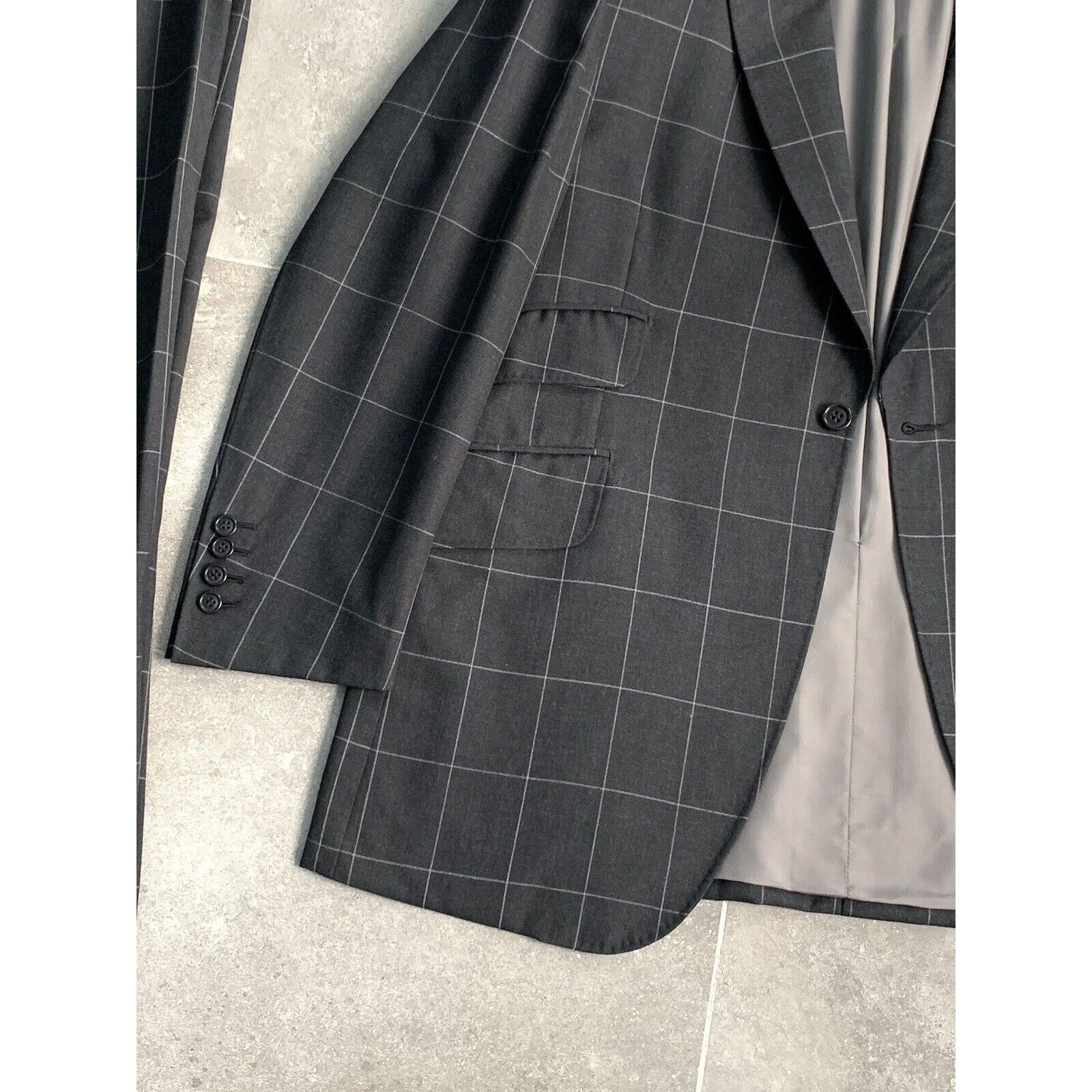 Designer × Vintage Men's ARNYS PARIS Bespoke Suit Blazer Trousers EU 50 UK 40 Size 50S - 10 Thumbnail