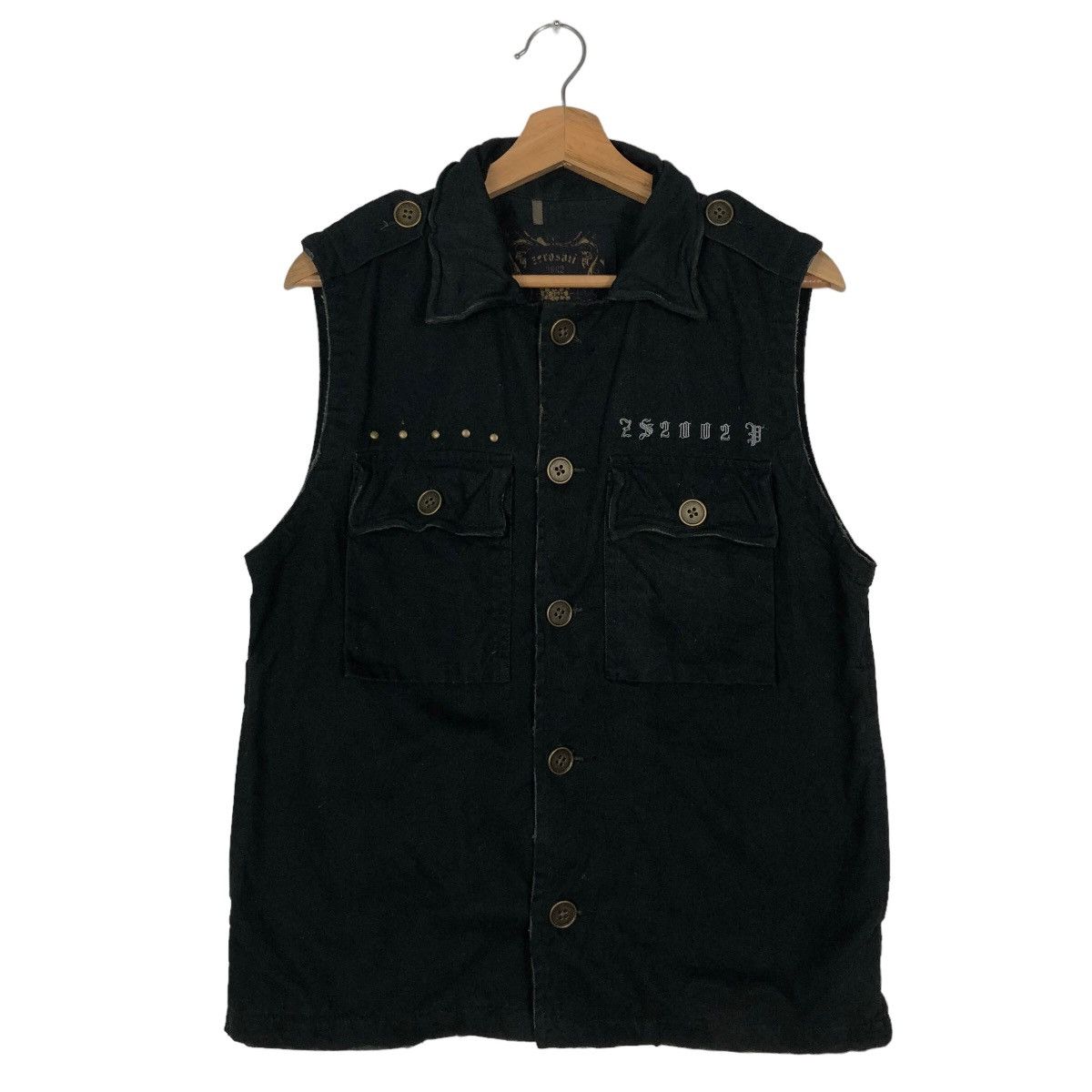 Japanese Brand 🔥Rare Punk Design Vest Tank Top Japan Made Size US L / EU 52-54 / 3 - 1 Thumbnail