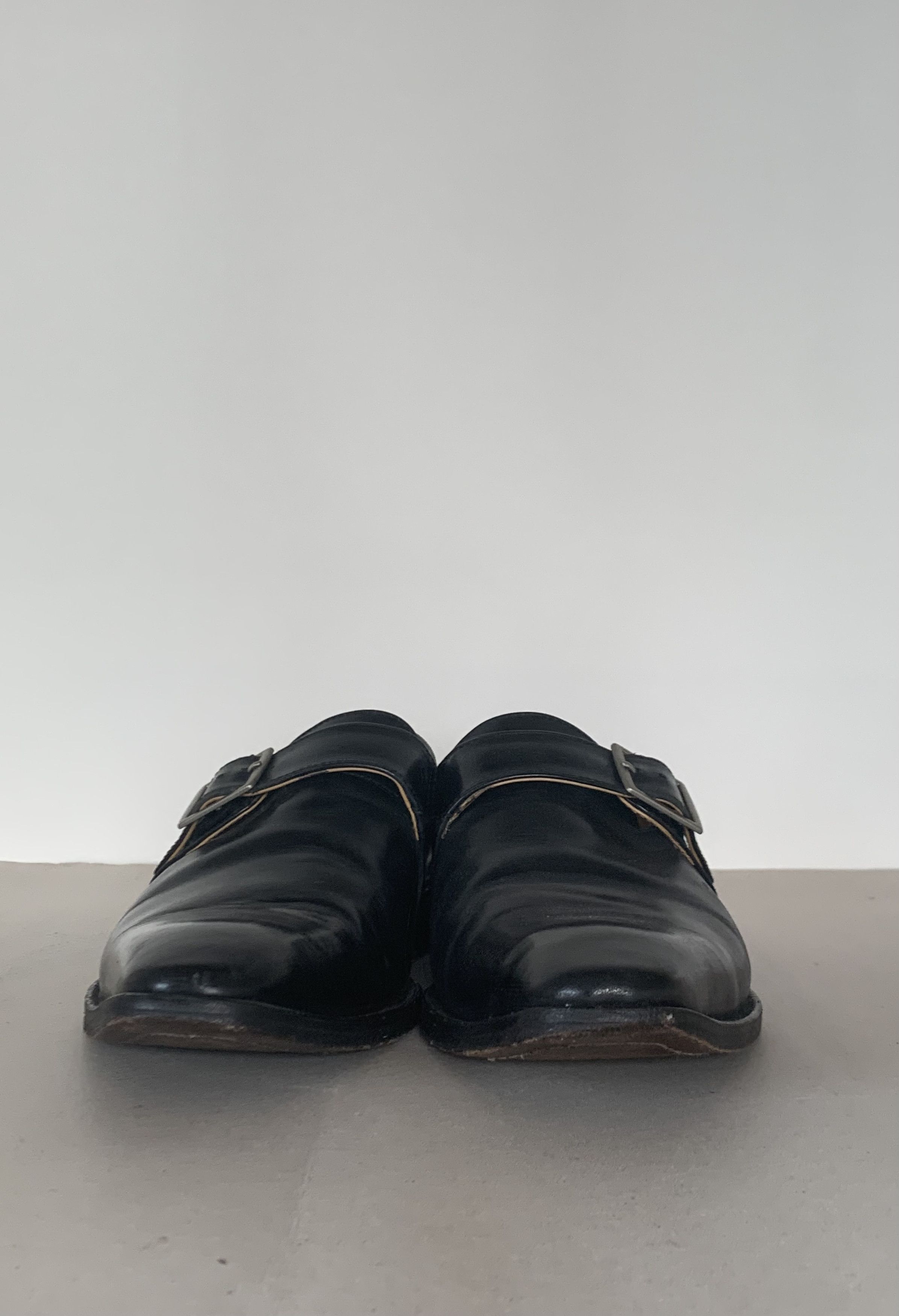 Comme des Garcons Junya Watanabe Comme des Garçons | Black Buckle Loafers Size US 5.5 / EU 38 - 2 Thumbnail