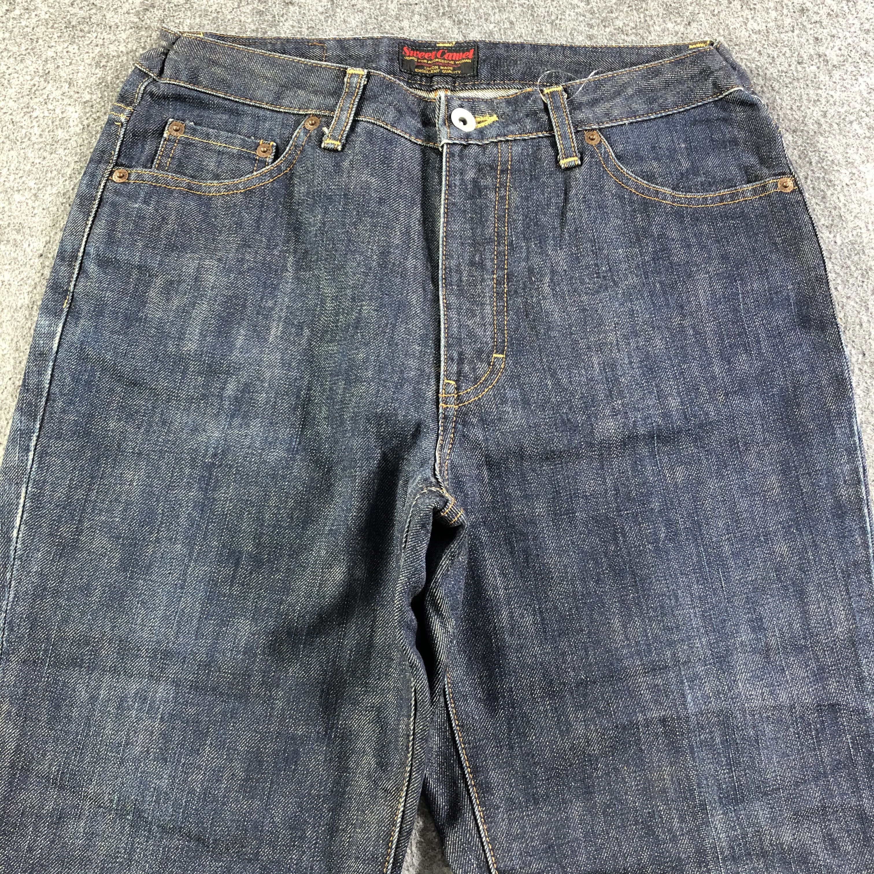 Japanese Brand Vintage Sweet Camel Jeans Blue Flare Denim -J2841 Size US 28 / EU 44 - 3 Thumbnail