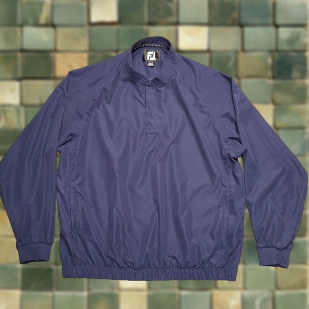 Footjoy VINTAGE FootJoy Windbreaker Jacket Mens XL Blue Wind-Resistant Golf Outdoors Pullover Short Description Size US XL / EU 56 / 4 - 1 Thumbnail
