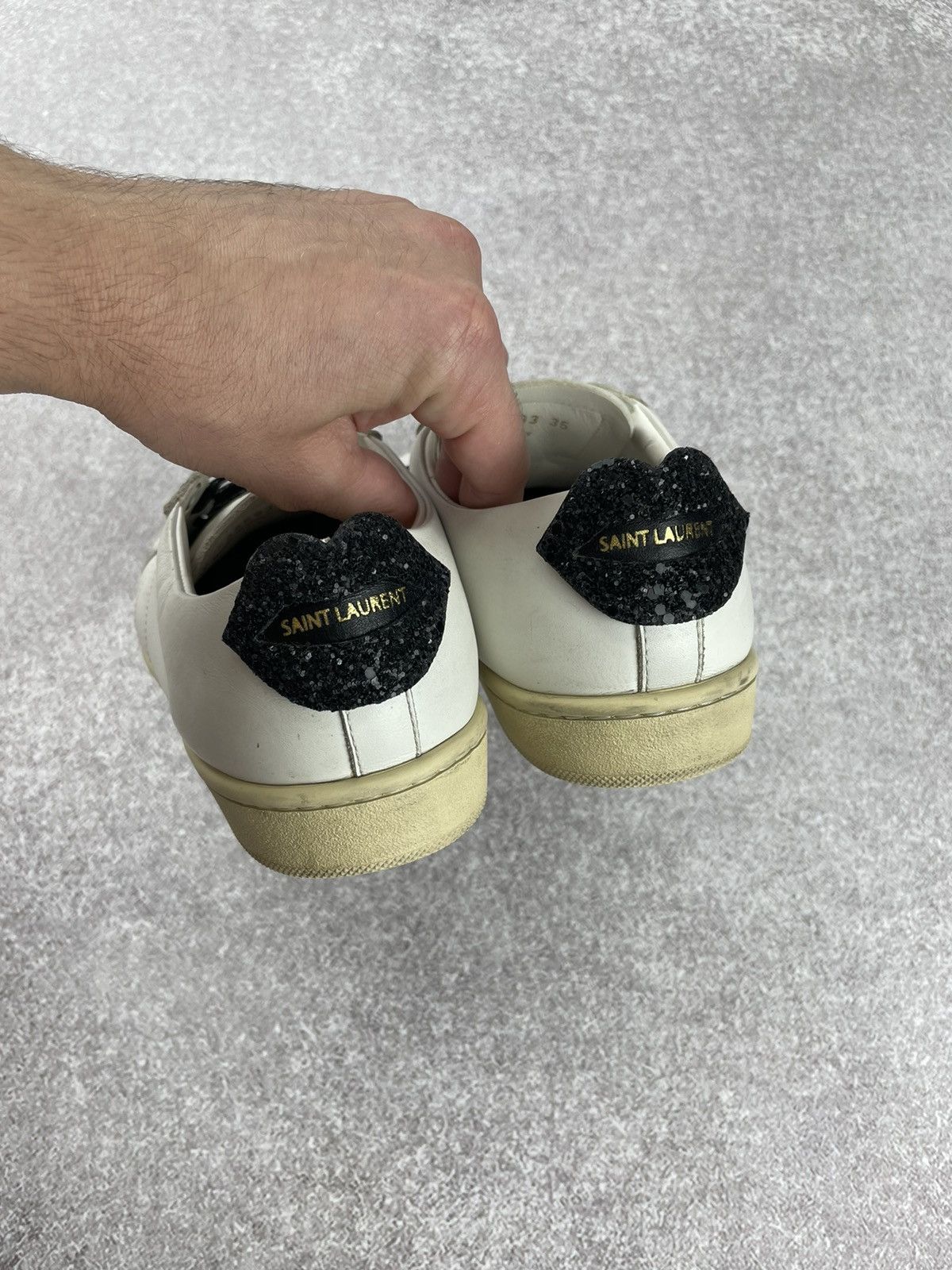 Designer × Saint Laurent Paris Saint Laurent SL/01 Sneakers Women’s Size 35 Size US 5 / IT 35 - 3 Thumbnail