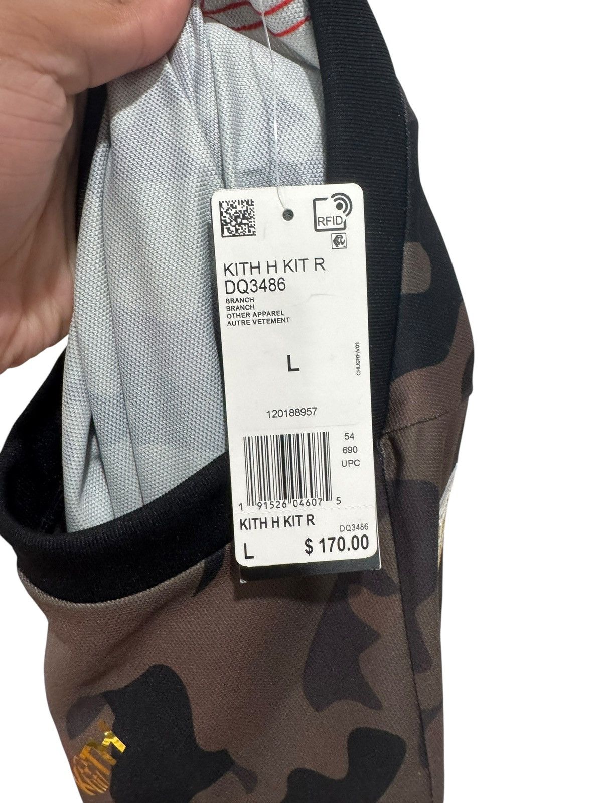 Adidas × Kith Kith x Adidas Home Soccer Jersey Camo Size US L / EU 52-54 / 3 - 10 Thumbnail