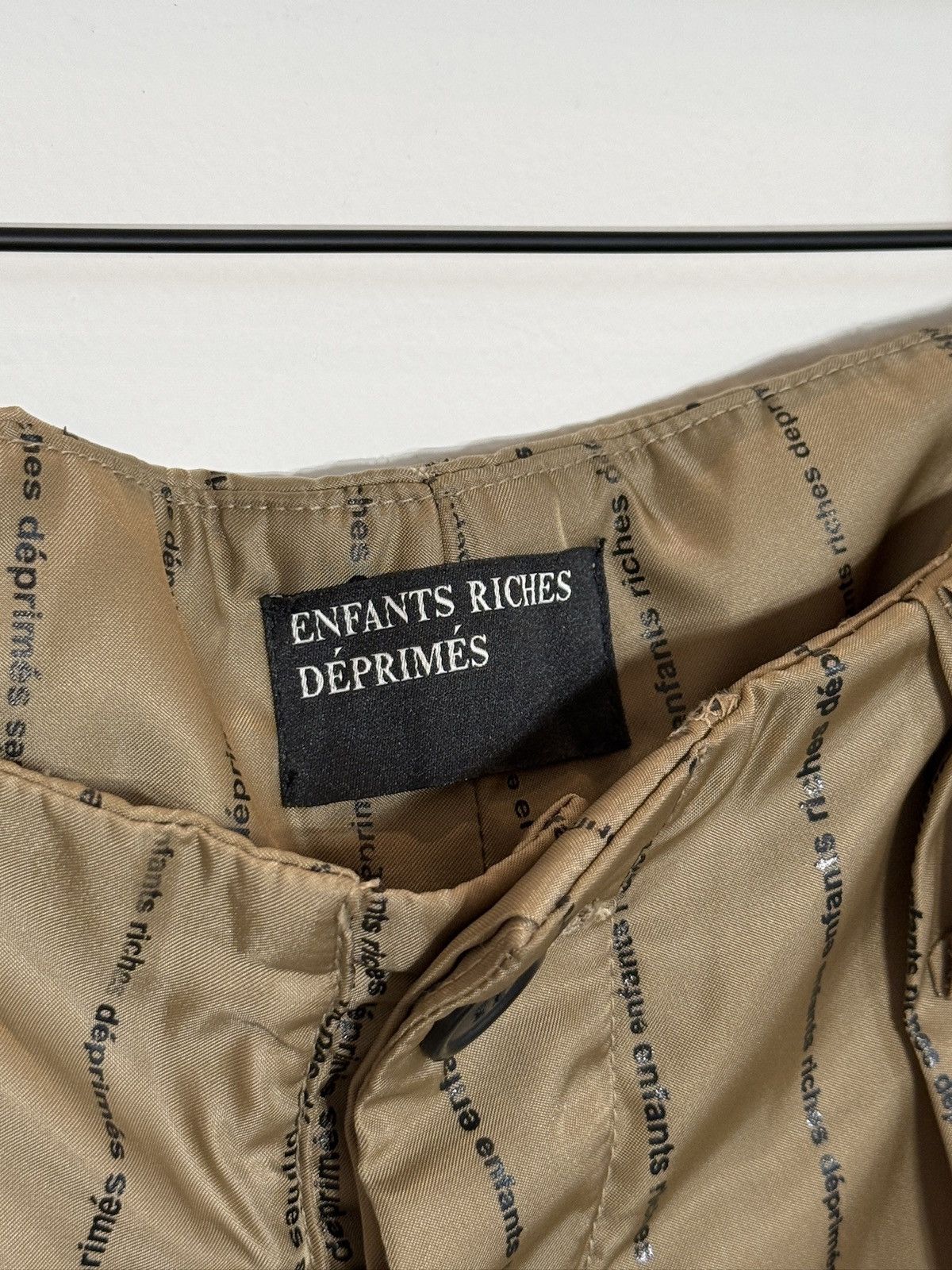 Enfants Riches Deprimes ERD Brown Nylon Logo Print Pants Size US 29 - 5 Thumbnail
