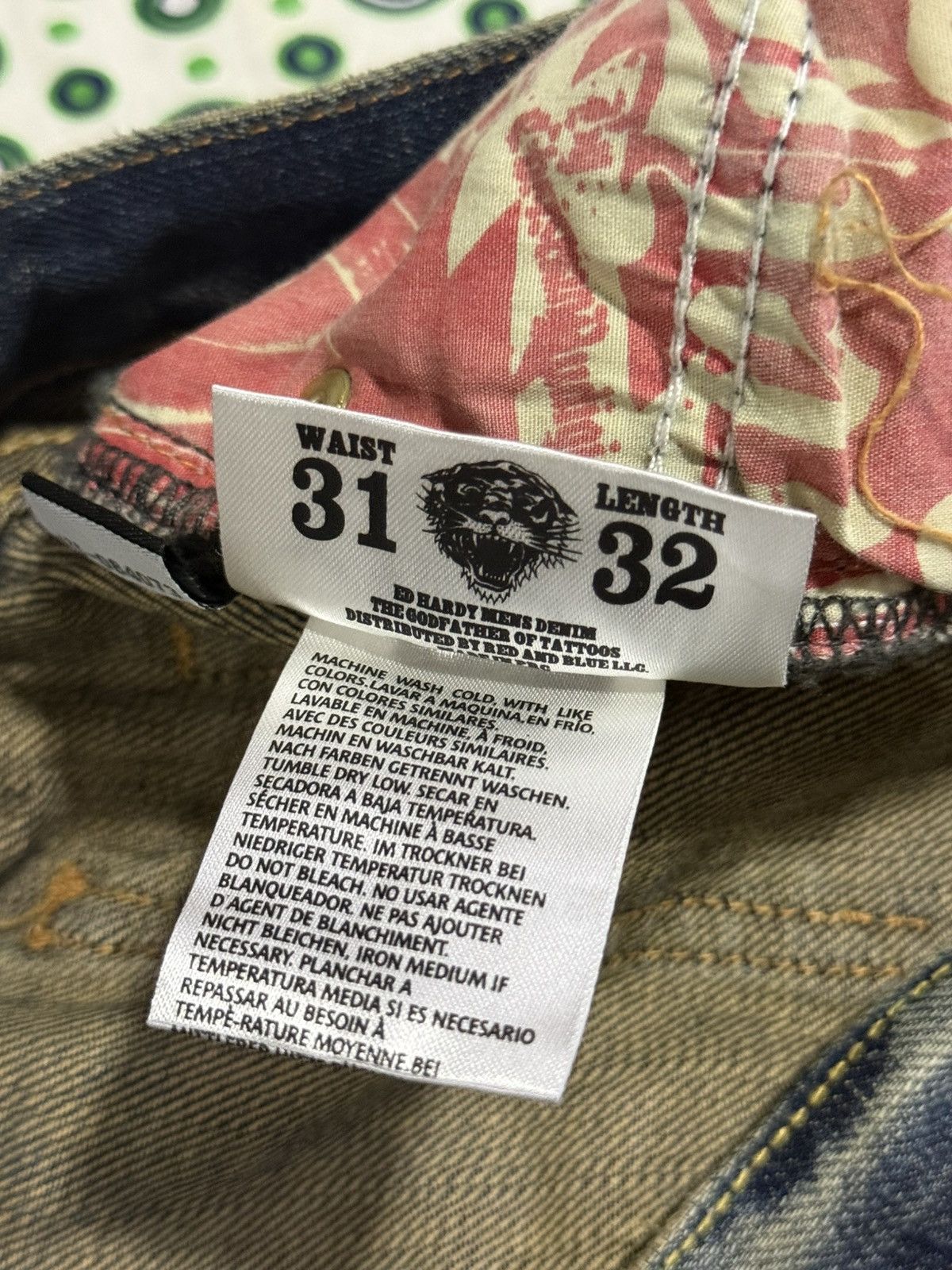 Ed Hardy Ed Hardy Skull Eagle Jeans Size US 32 / EU 48 - 13 Thumbnail